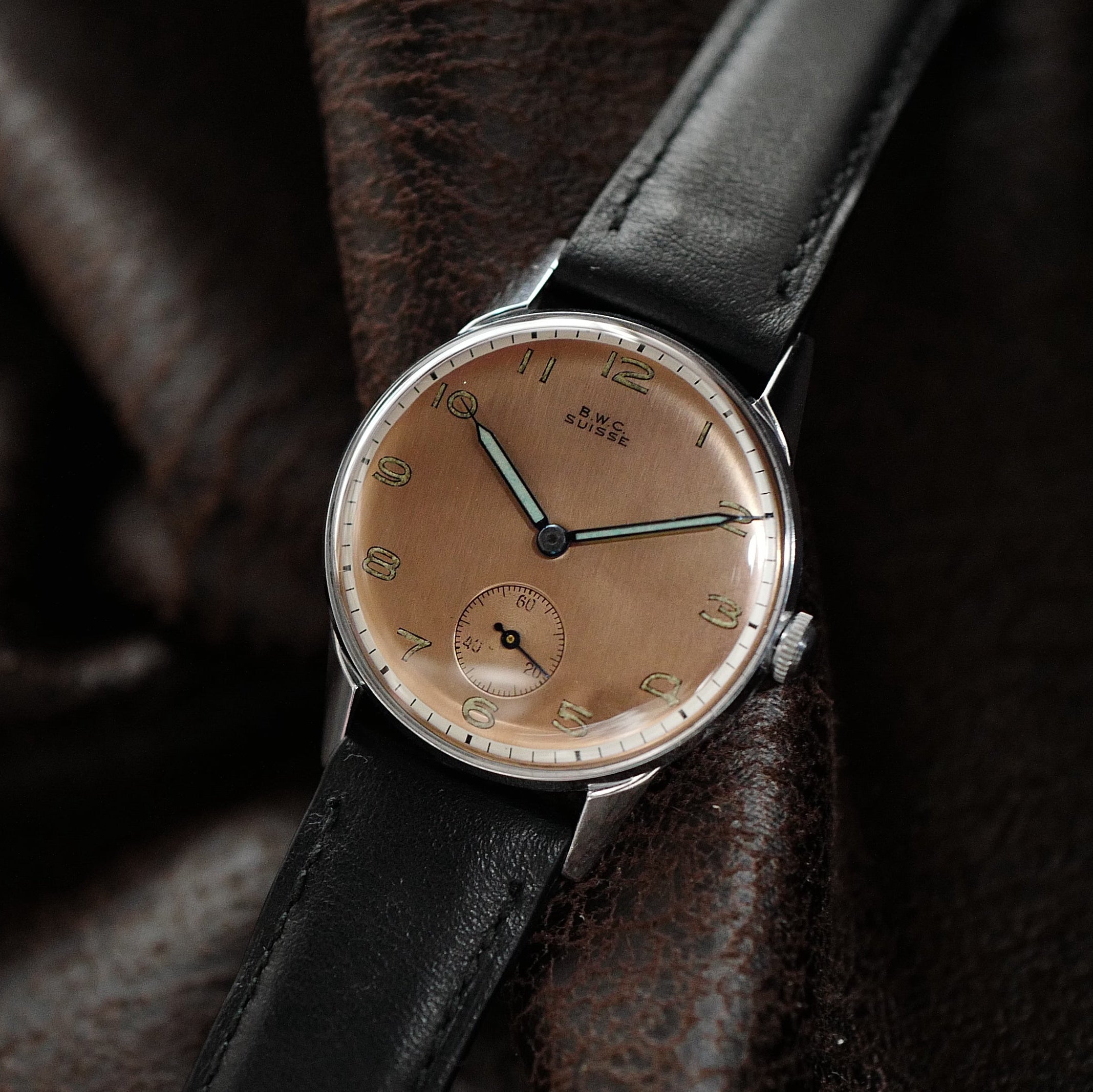 BWC - Buttes Watch Cie - Salmon Dial Two Tone 1950's
