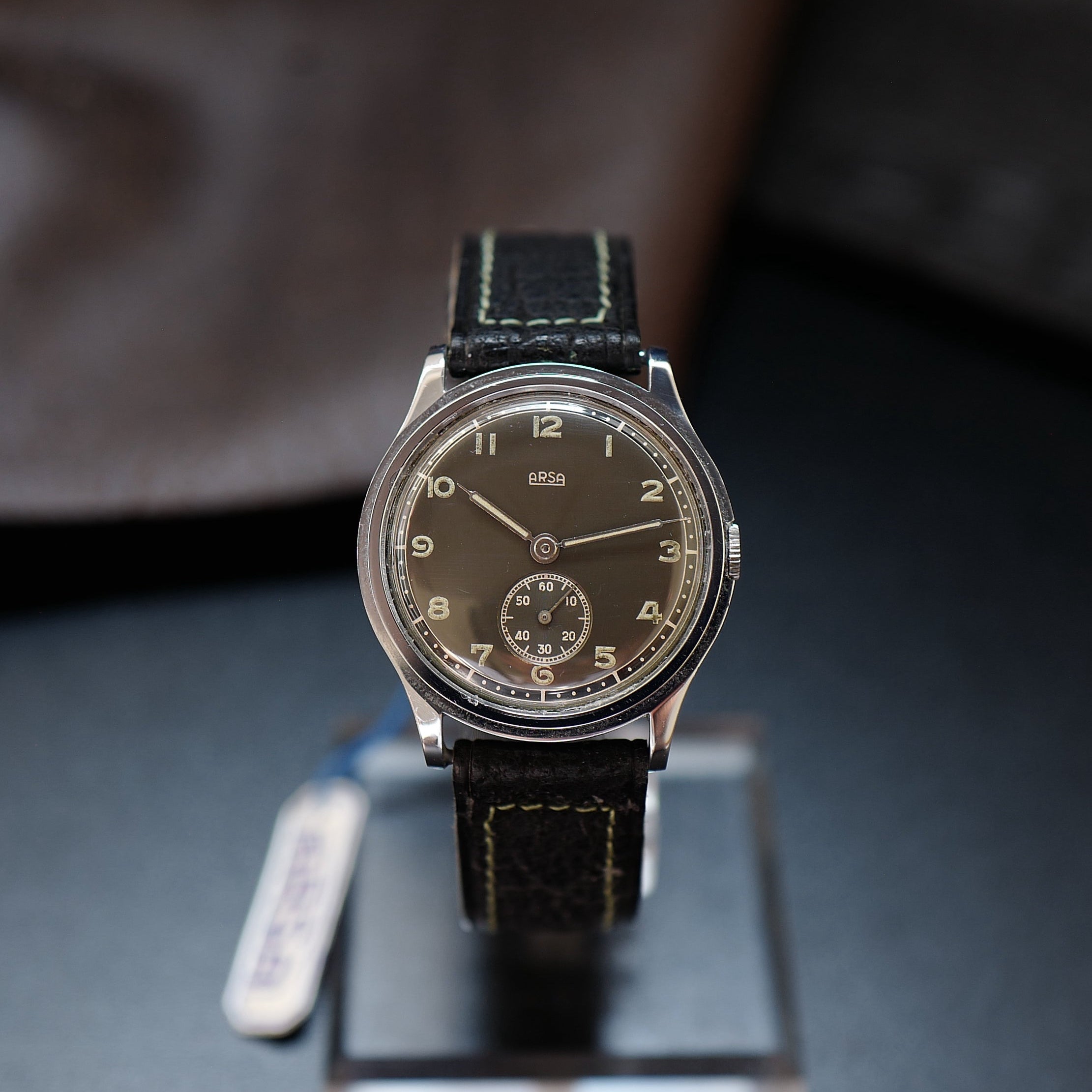 Arsa Type Calatrava Grey Dial Two Tone - Military WWII N.O.S (Auguste Reymond)