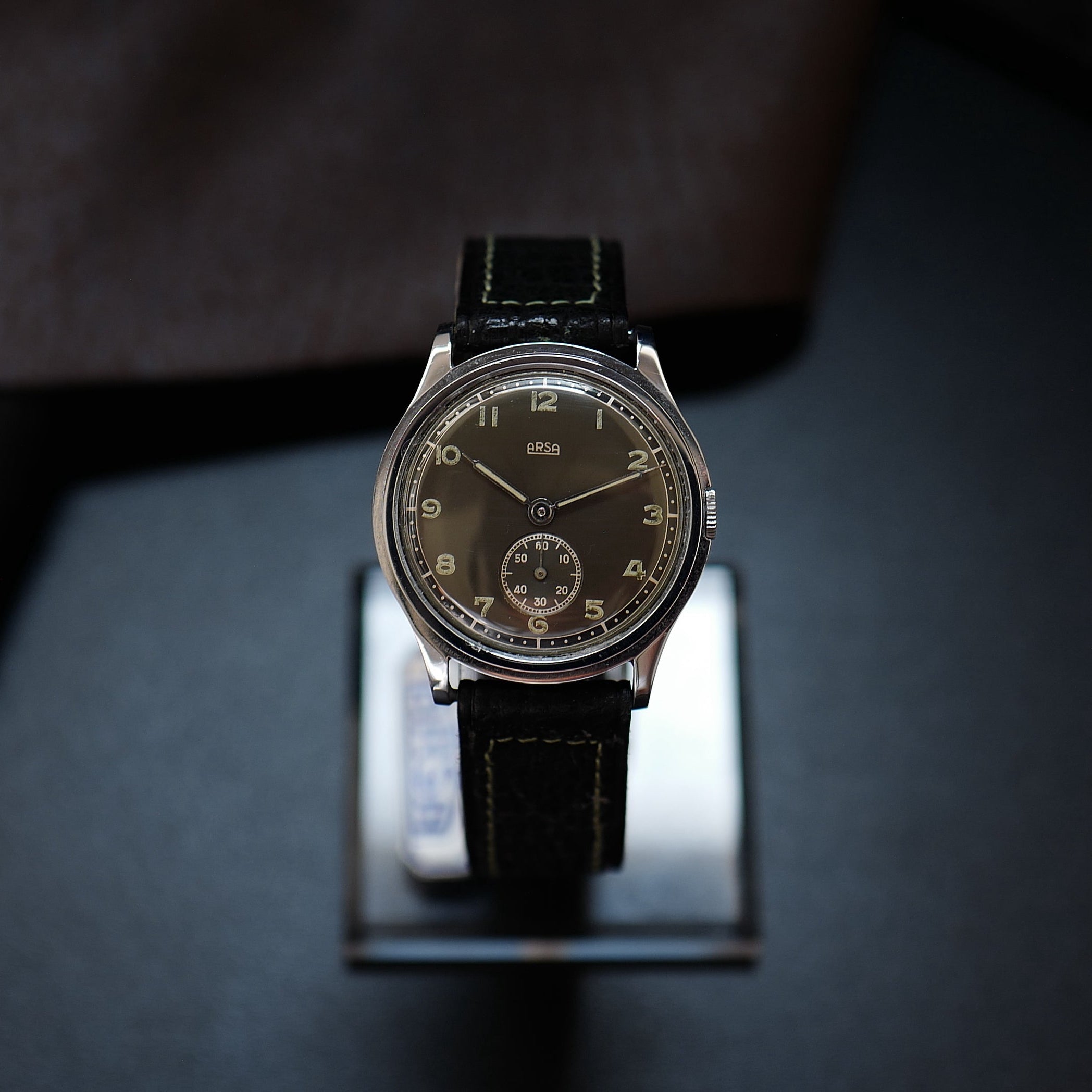 Arsa Type Calatrava Grey Dial Two Tone - Military WWII N.O.S (Auguste Reymond)