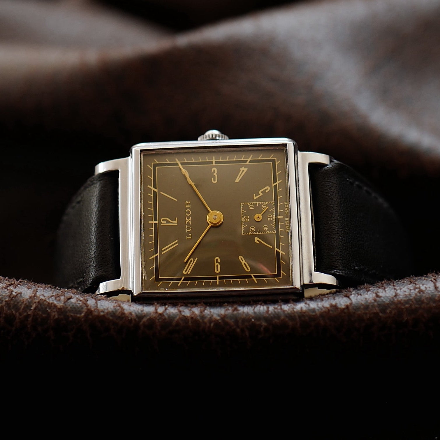 Luxor Type Tank Bauhaus Grey Dial - Small Second 1950s