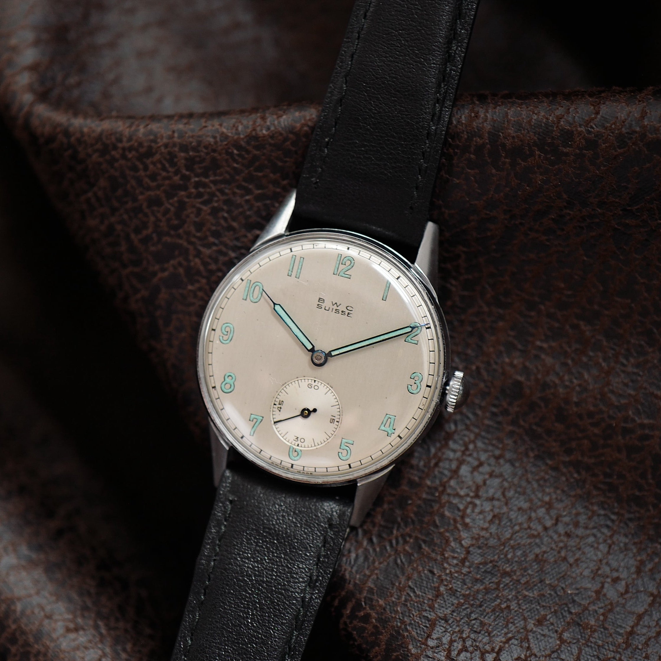 B.W.C Type Calatrava - Buttes Watch Cie - Silver Dial 1930’s N.O.S