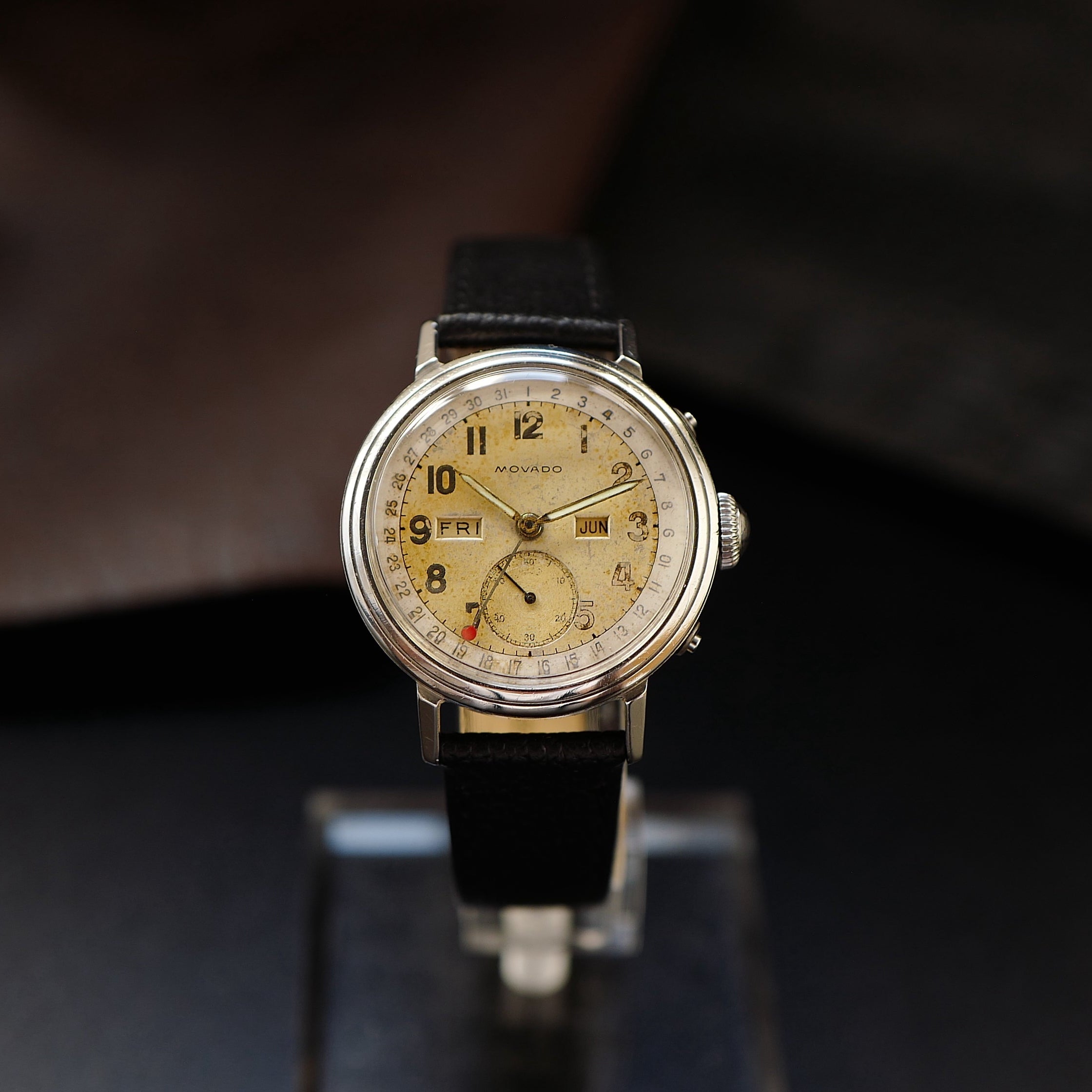 Movado Calendograf Triple Calendar - Two Tone 1950's (14788)