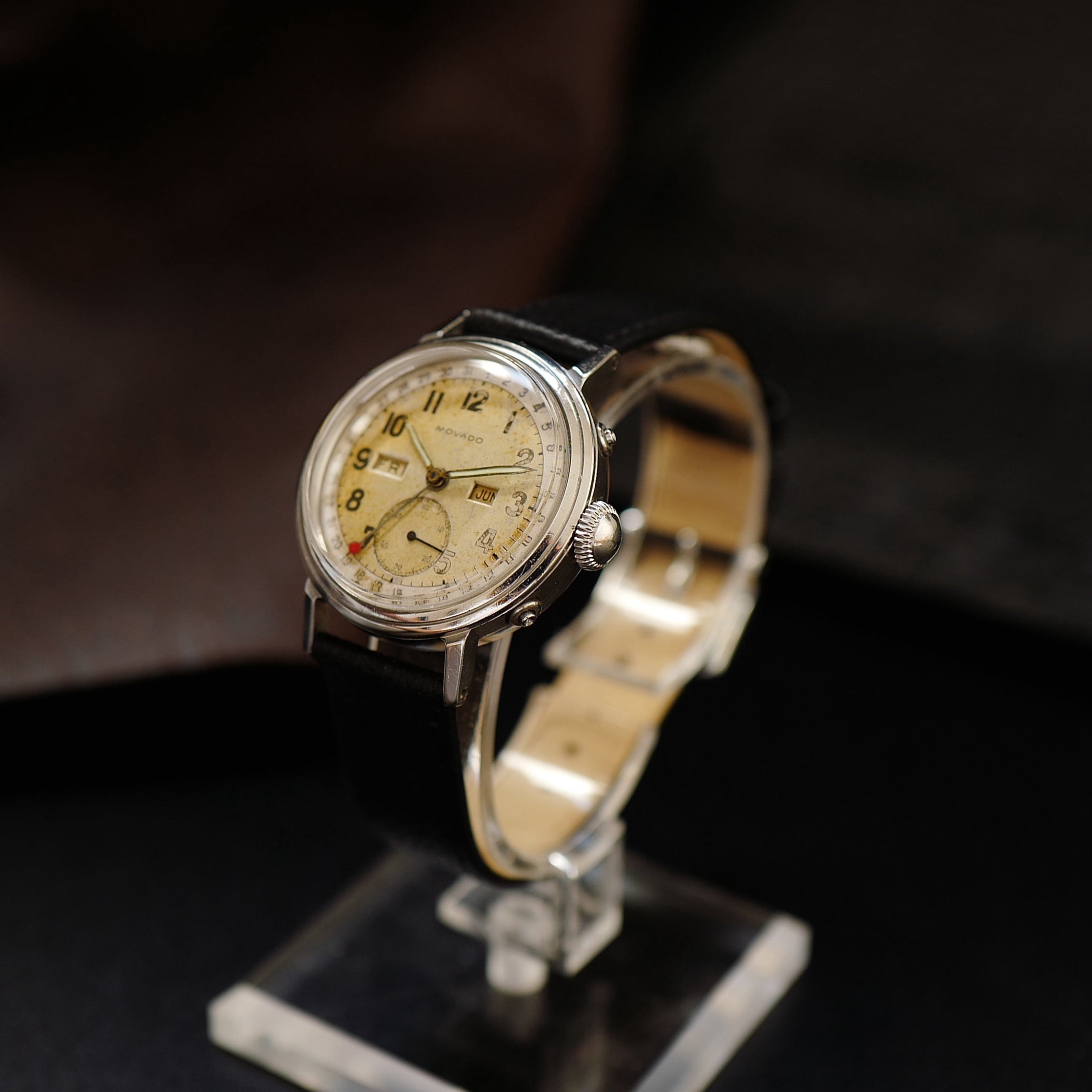 Movado Calendograf Triple Calendar - Two Tone 1950's (14788)
