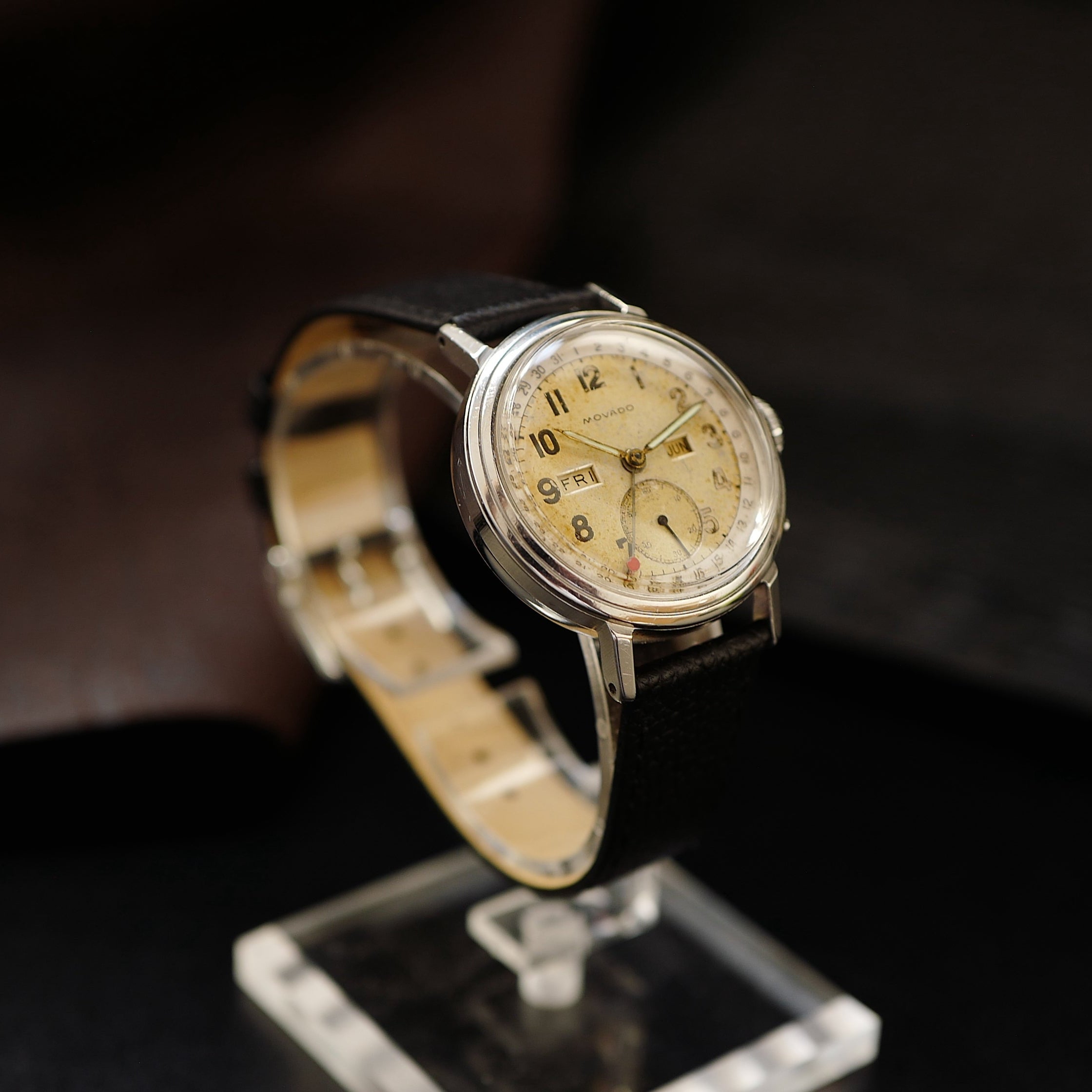Movado Calendograf Triple Calendar - Two Tone 1950's (14788)