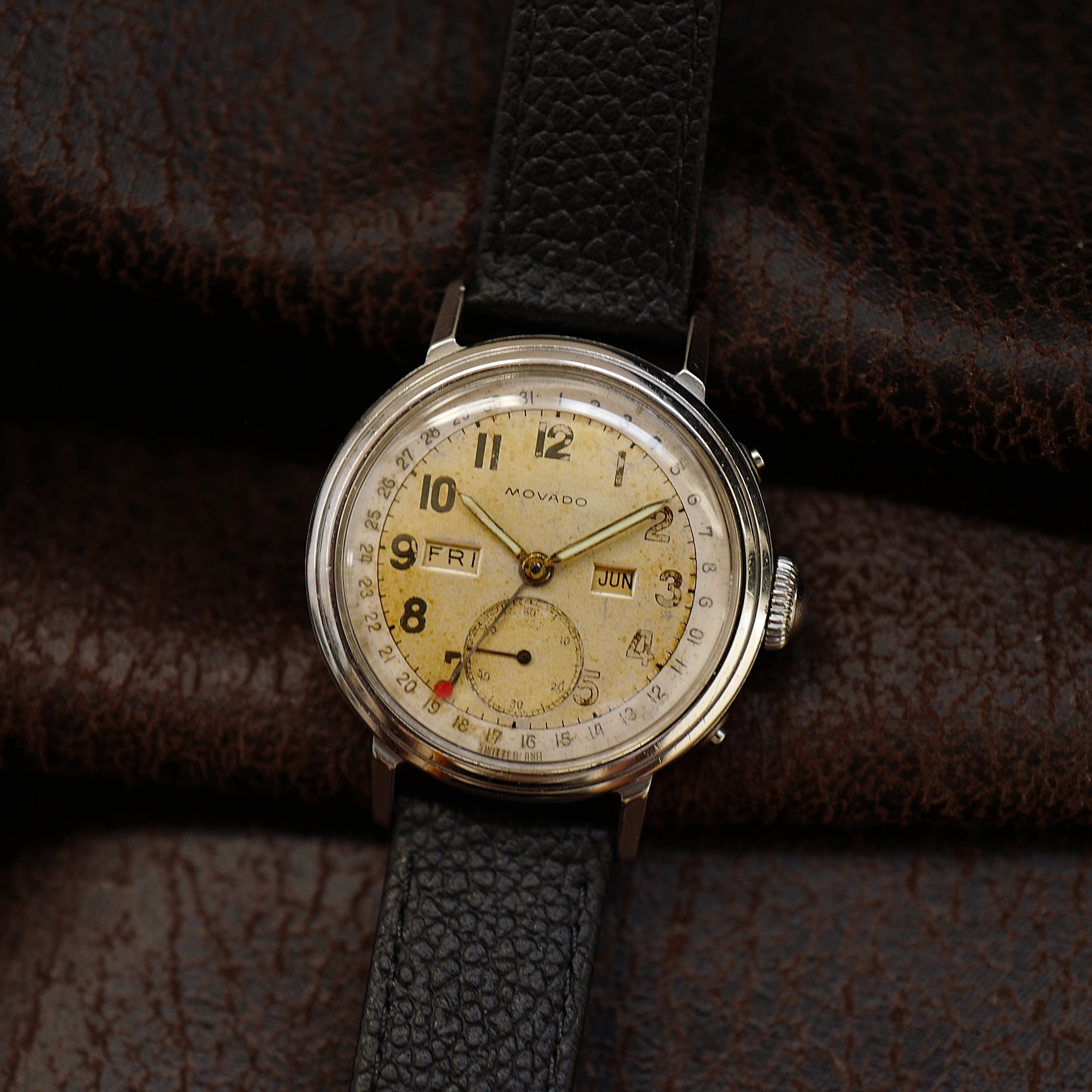 Movado Calendograf Triple Calendar - Two Tone 1950's (14788)