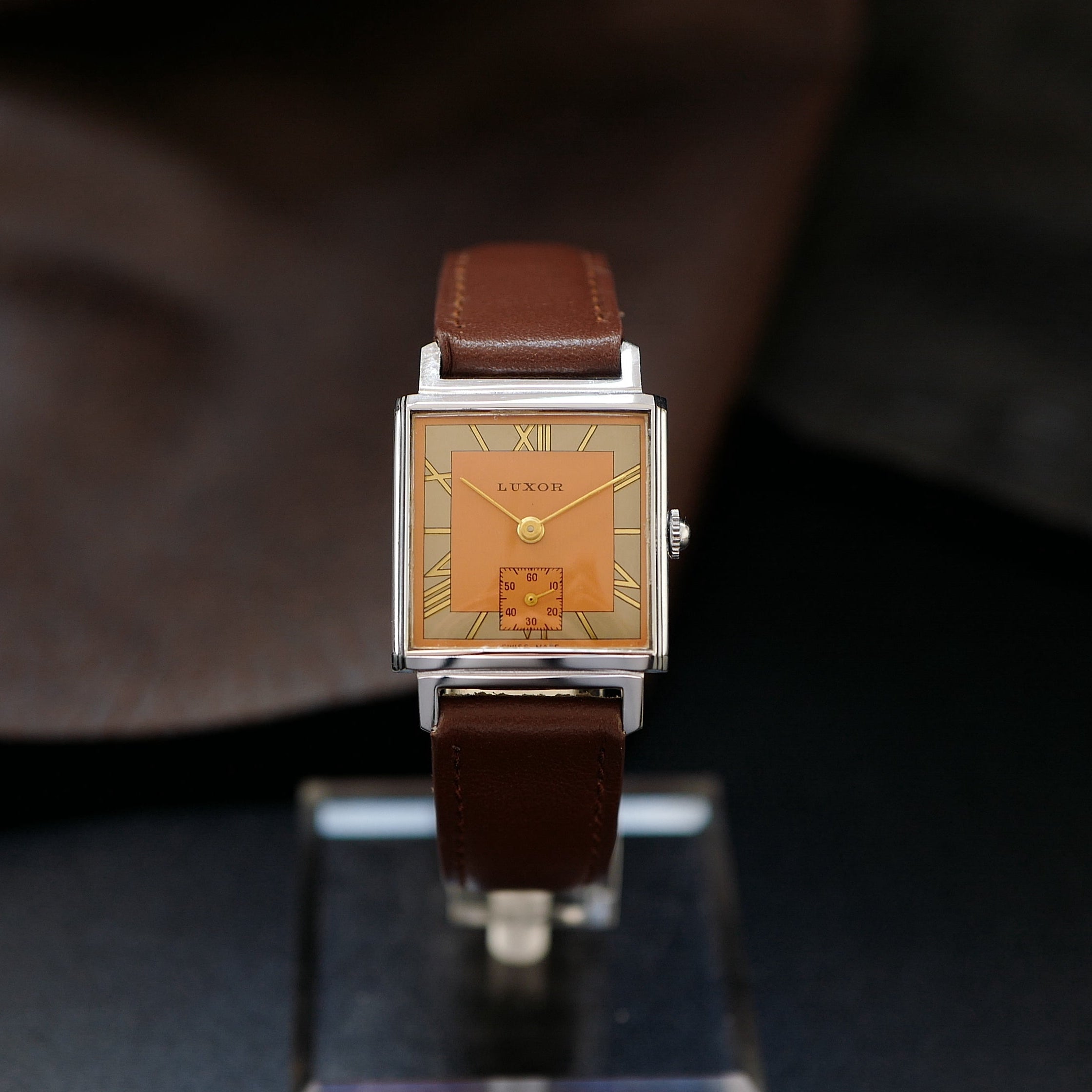 Luxor Type Tank Bauhaus Two Tone - Small Second 1950’s