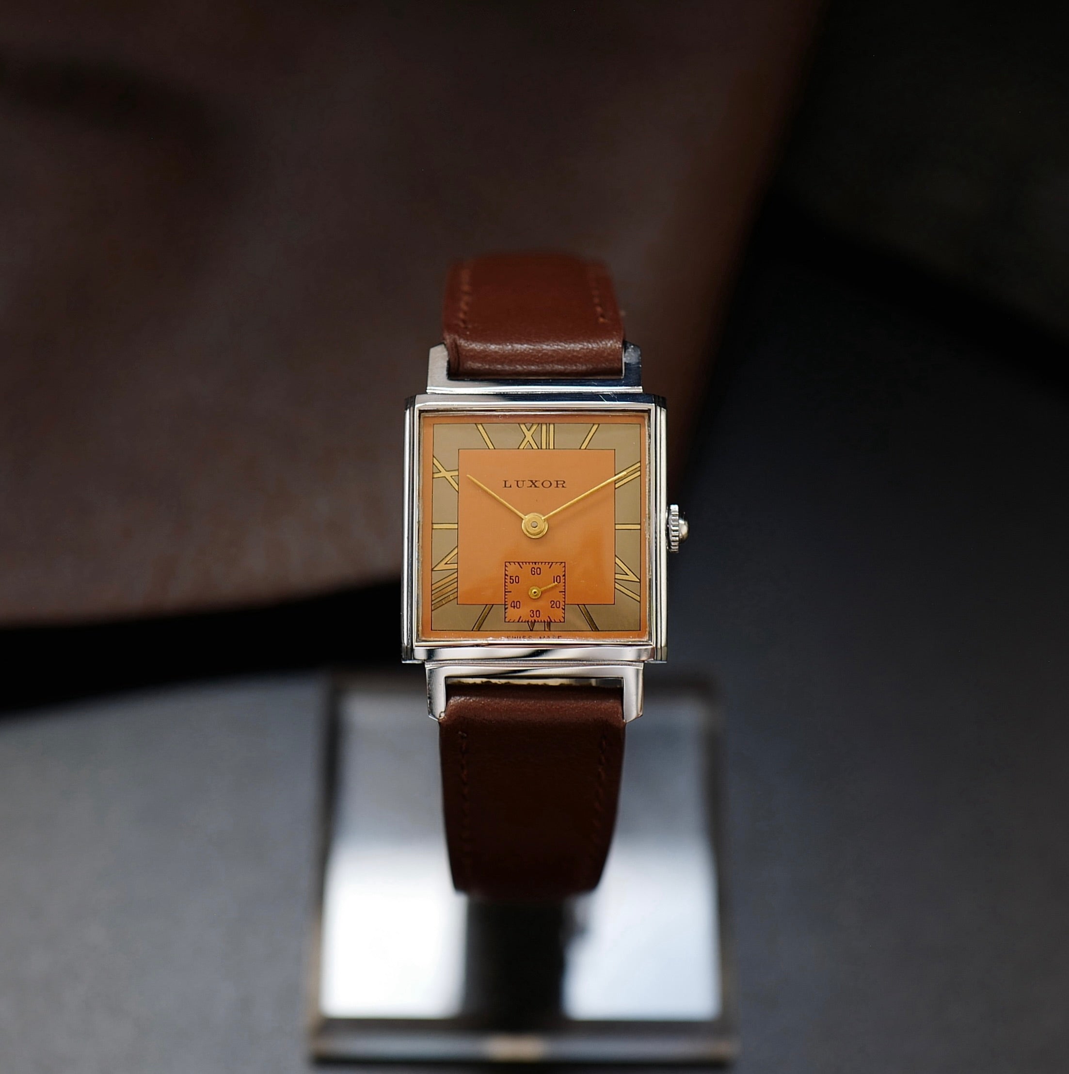 Luxor Type Tank Bauhaus Two Tone - Small Second 1950’s