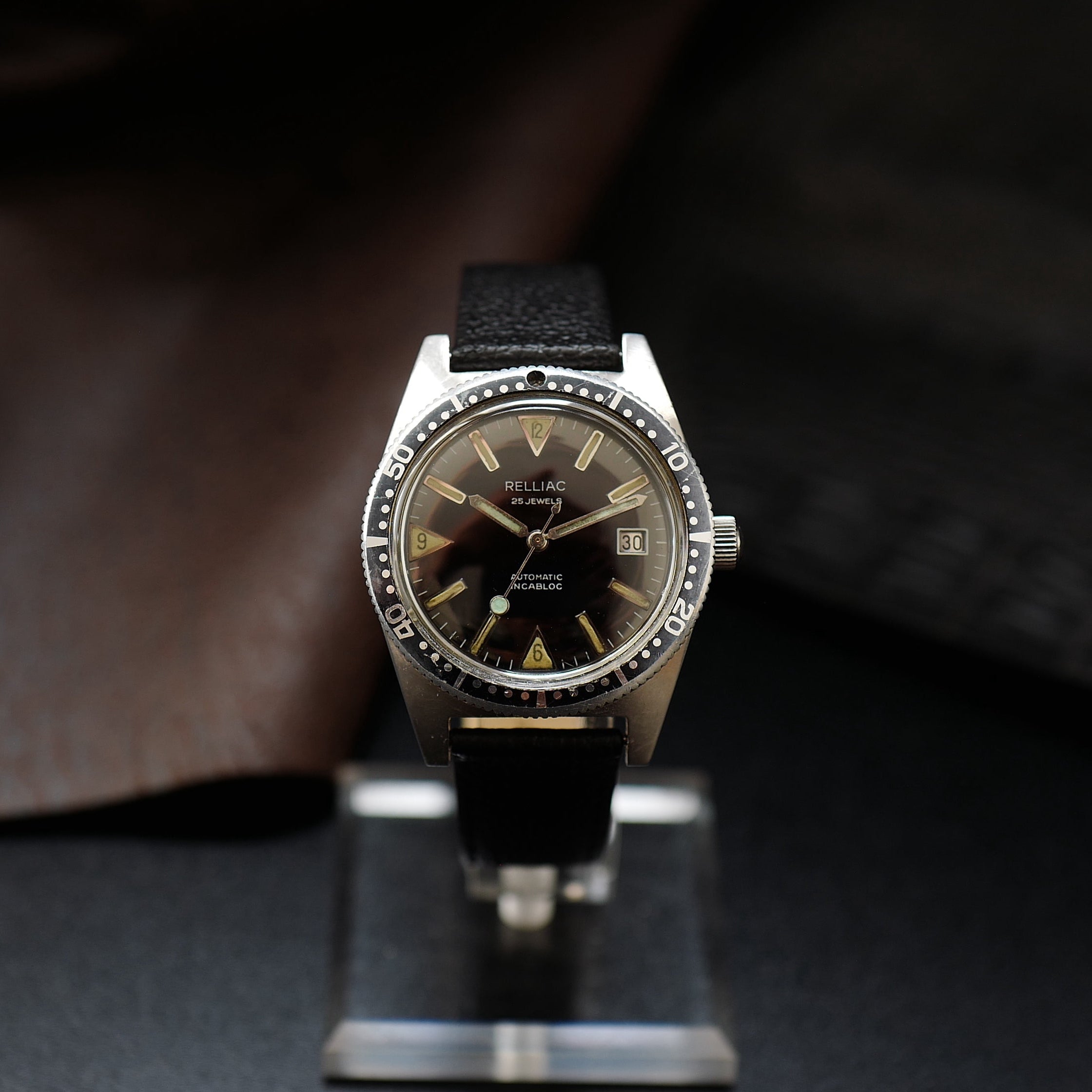 Relliac Skin Diver - Black Dial 1970