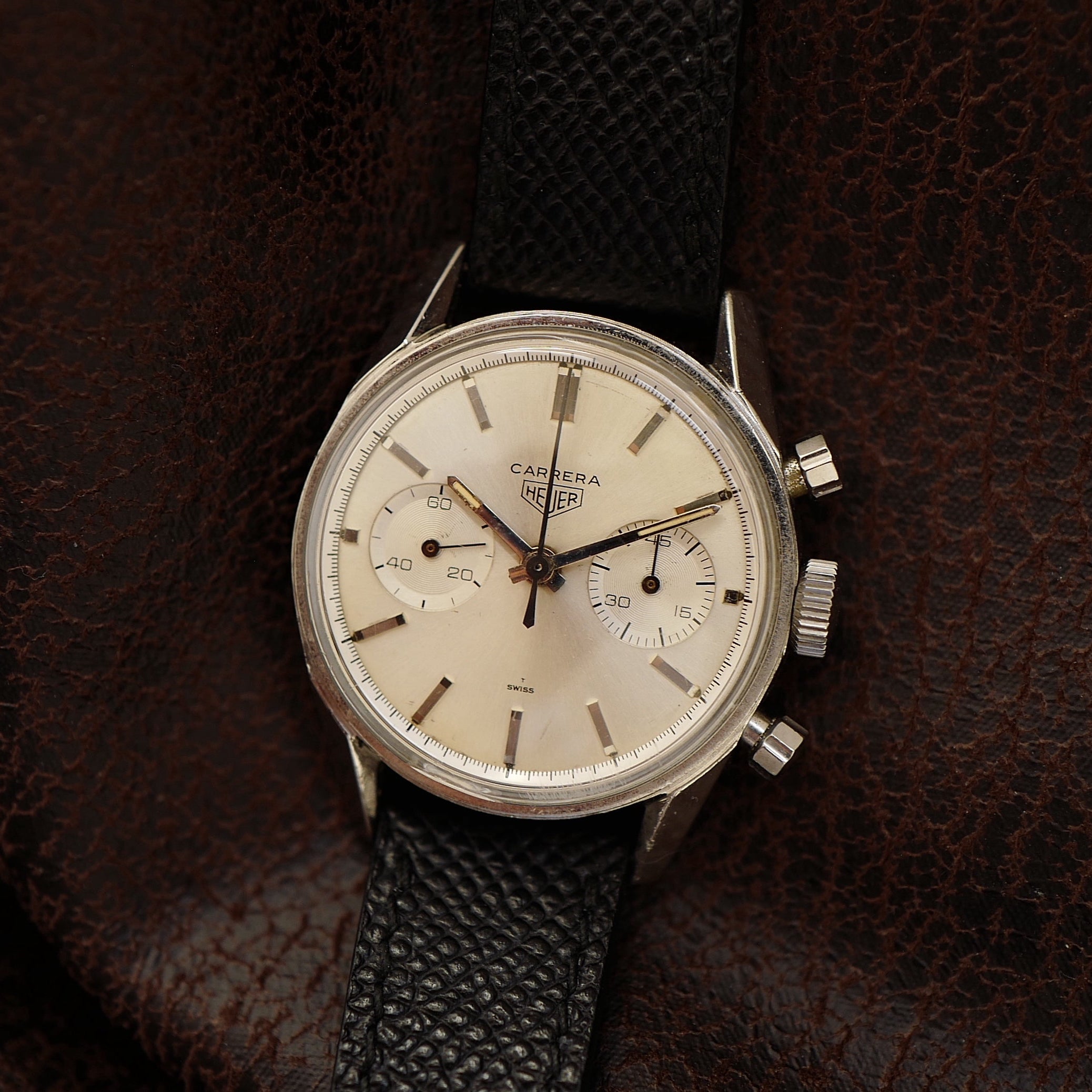 Heuer Carrera 3647S - Silver Dial (Circa 1965)