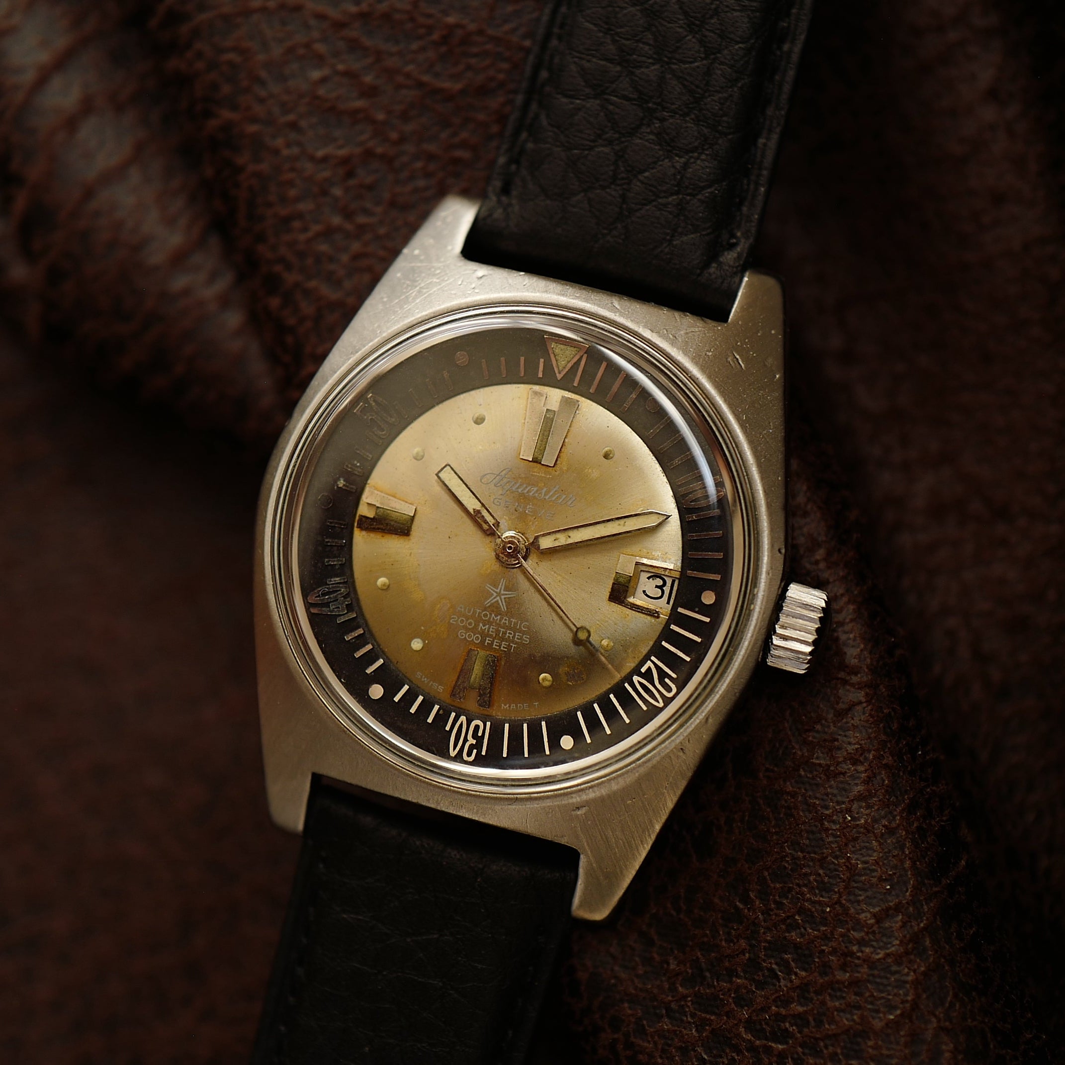 Aquastar 63 "Genève" - 1701 Tropical Dial (Circa 1965)