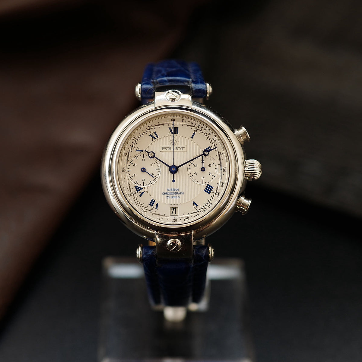 Poljot Basilika - Silver Dial Russian Chronograph N.O.S (Circa 1996)