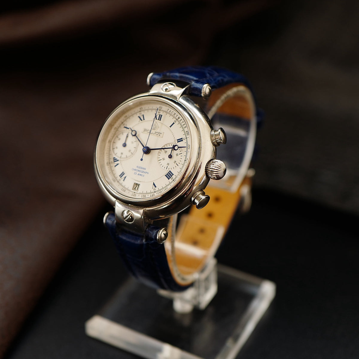 Poljot Basilika - Silver Dial Russian Chronograph N.O.S (Circa 1996)
