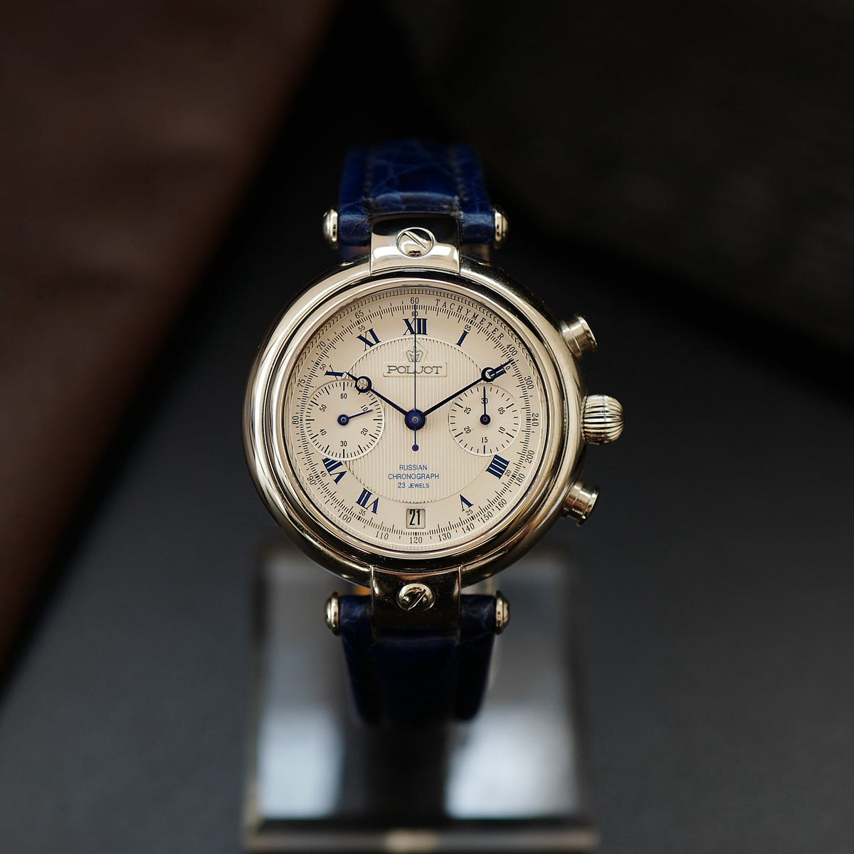 Poljot Basilika - Silver Dial Russian Chronograph N.O.S (Circa 1996)