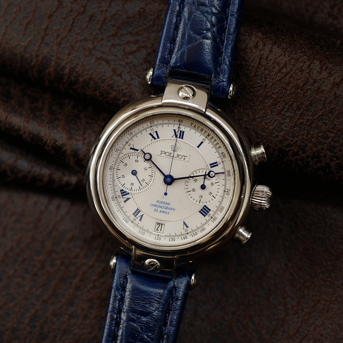 Poljot Basilika - Silver Dial Russian Chronograph N.O.S (Circa 1996)