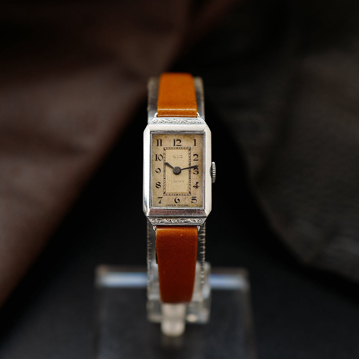Tudor Tank Art Deco - Rolex Case Snowite 1930's (Co-branded J.Boseck & Co).