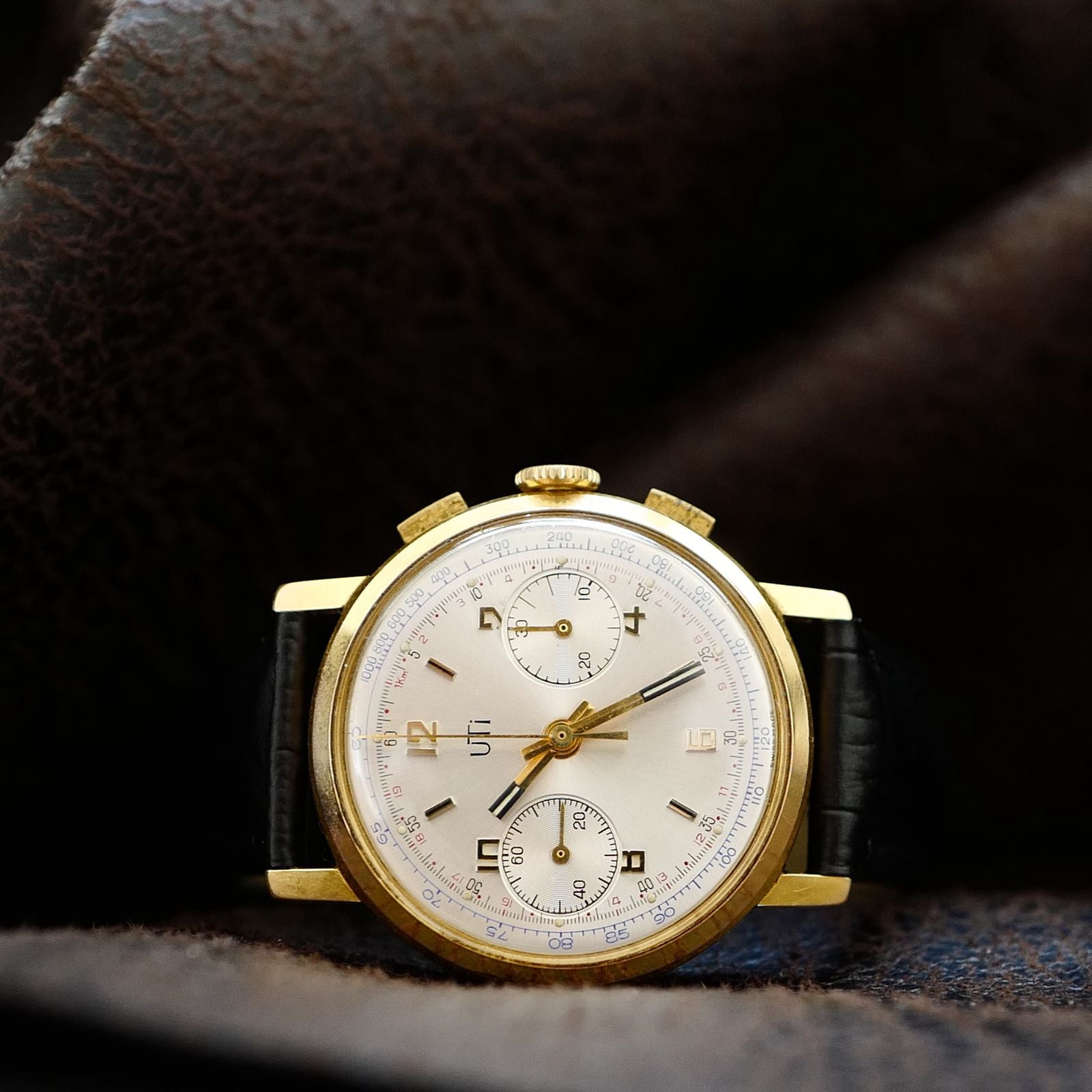 Uti Chronograph Gold Plated