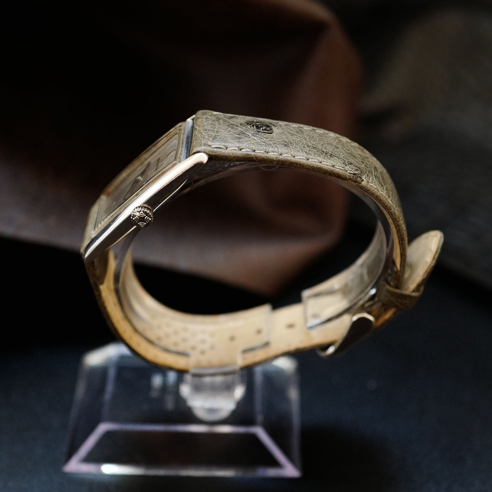 Zenith Tank Silver Dial Art Deco