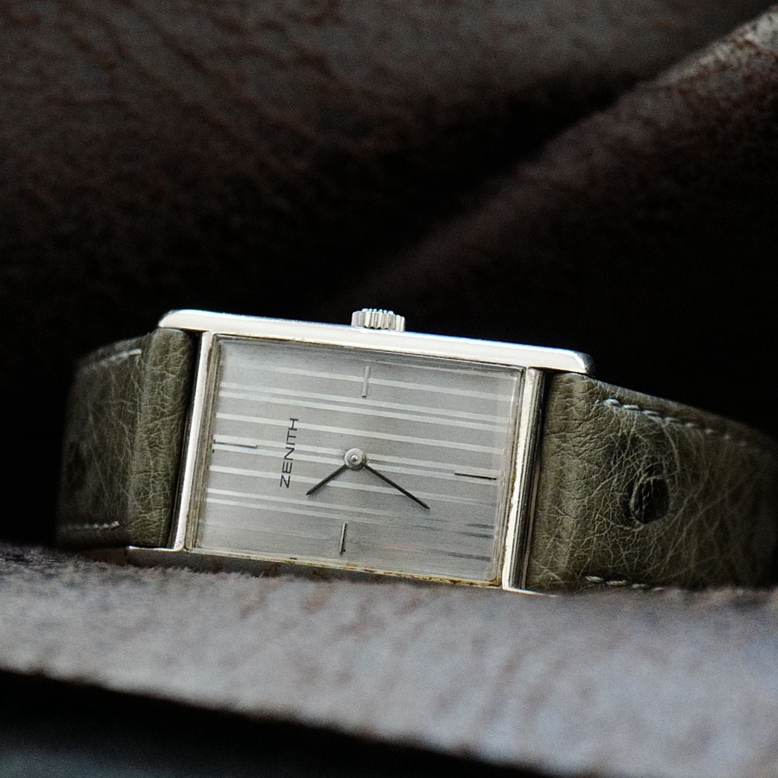 Zenith Tank Silver Dial Art Deco