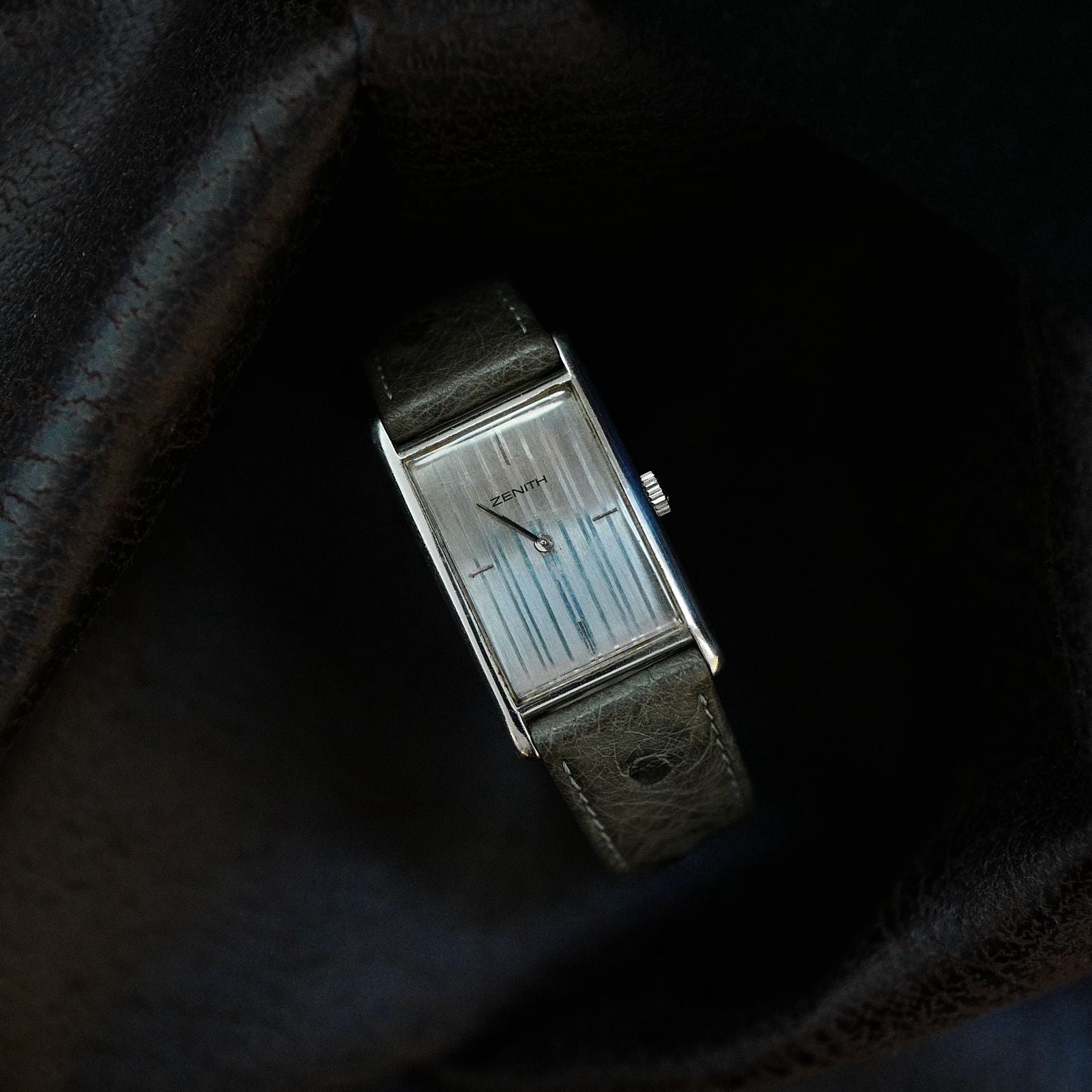 Zenith Tank Silver Dial Art Deco