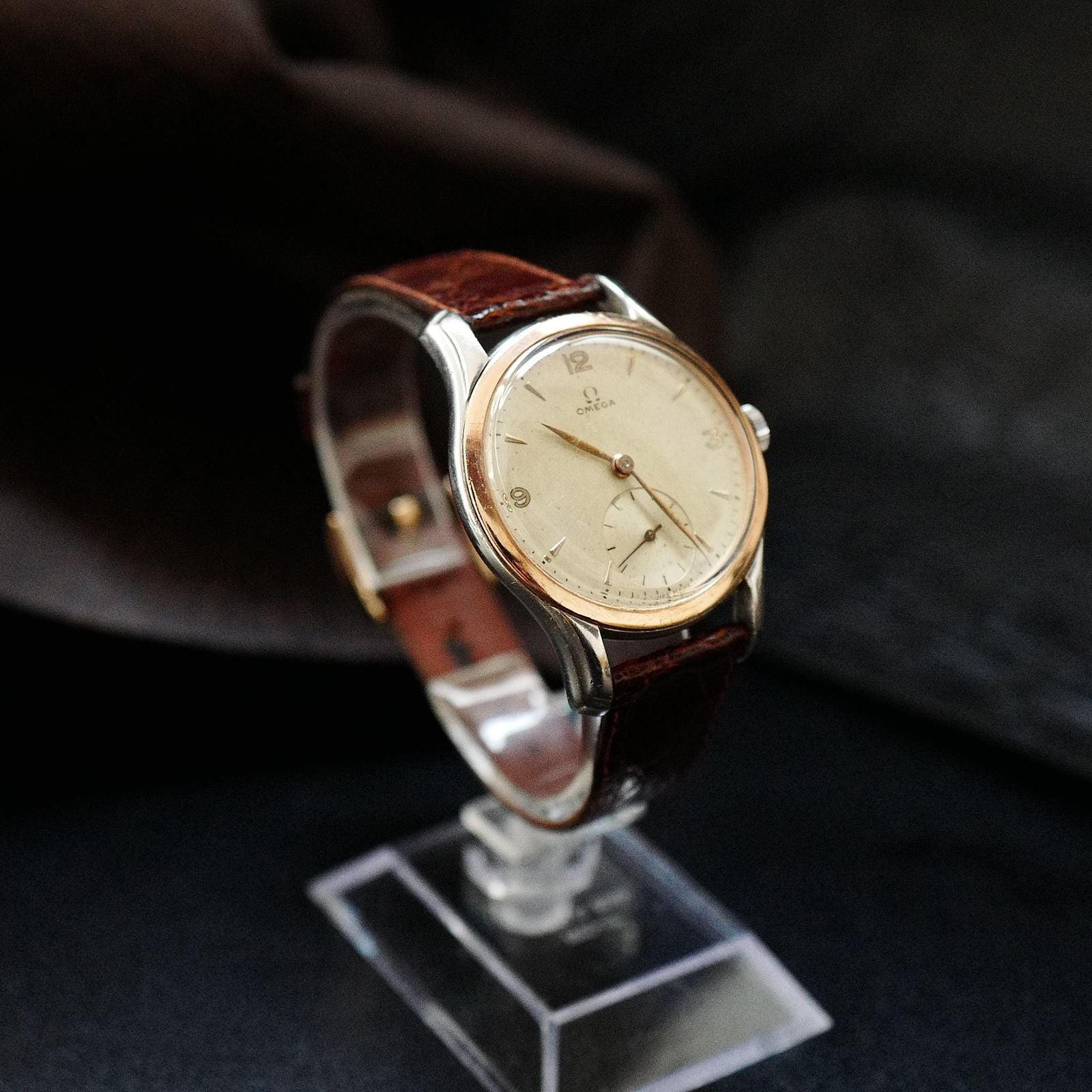 Omega Type Calatrava Jumbo Rose Gold Bezel