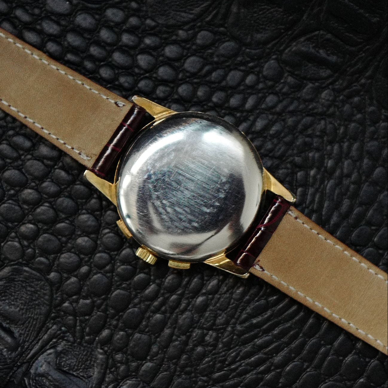 Lemania Uti 105 Chronograph Rose Gold Plated