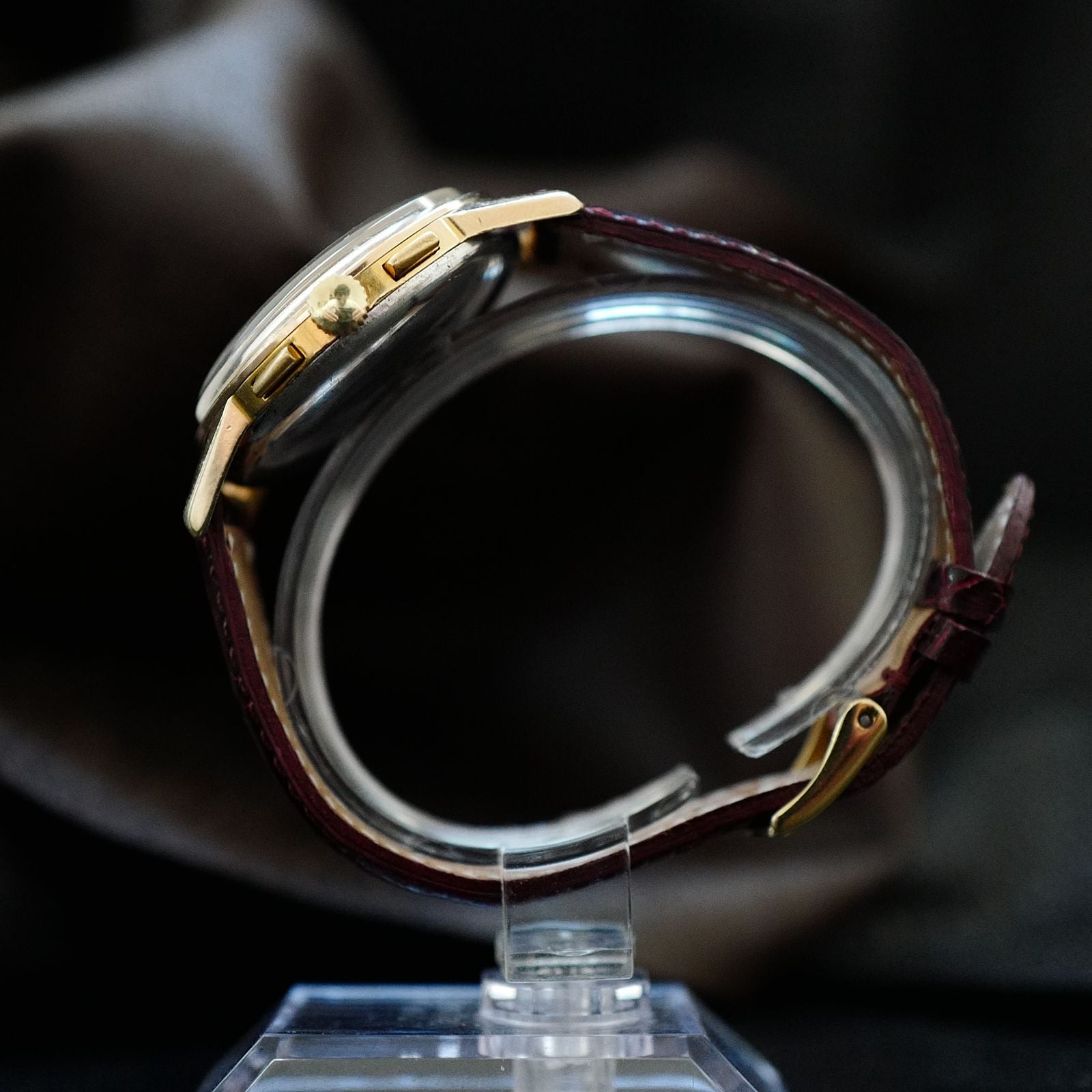 Lemania Uti 105 Chronograph Rose Gold Plated