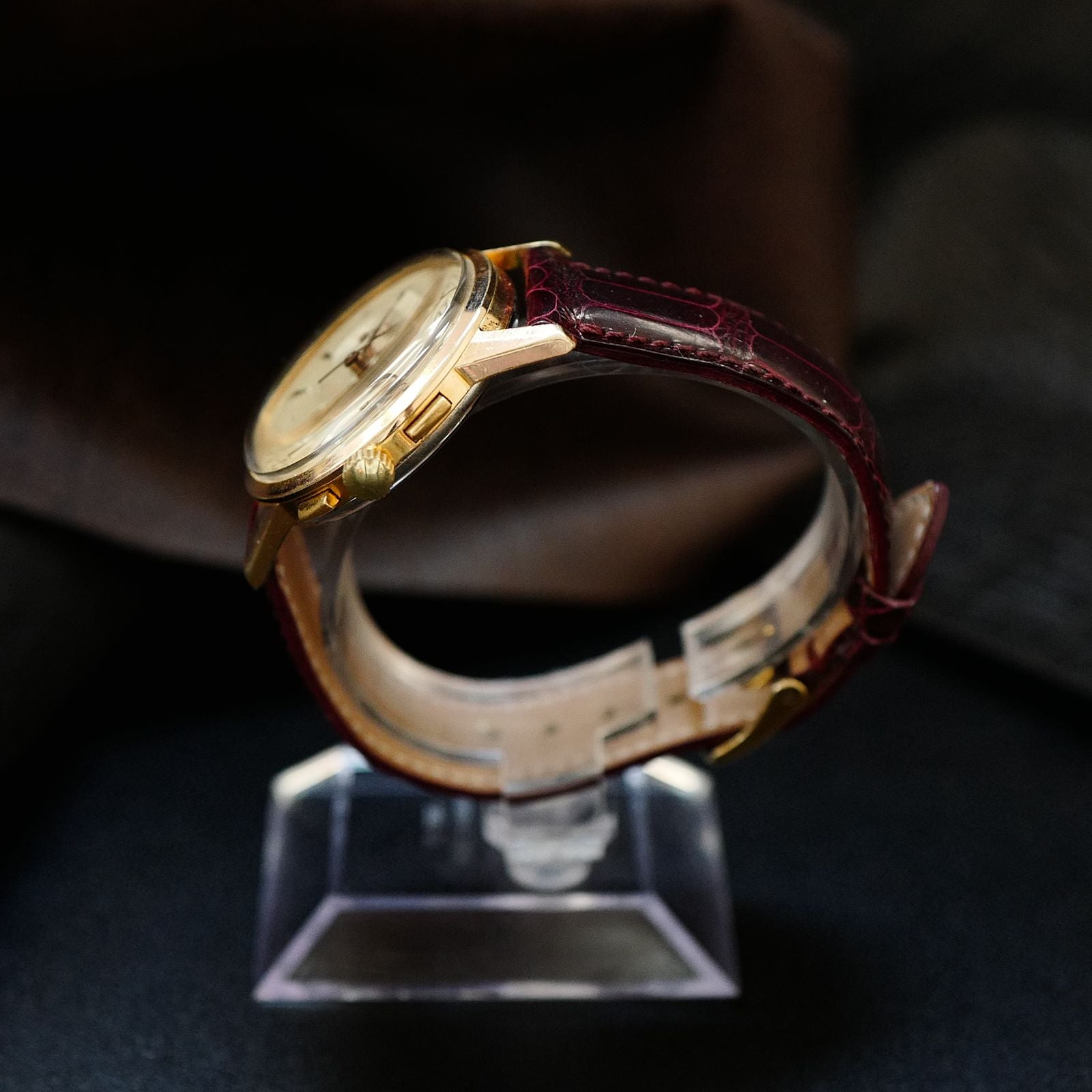 Lemania Uti 105 Chronograph Rose Gold Plated