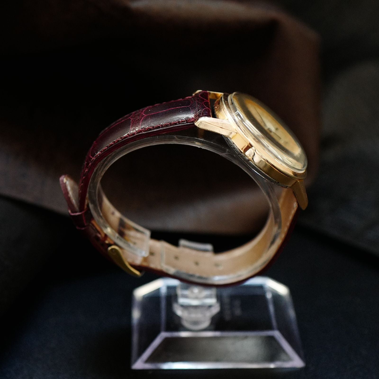 Lemania Uti 105 Chronograph Rose Gold Plated