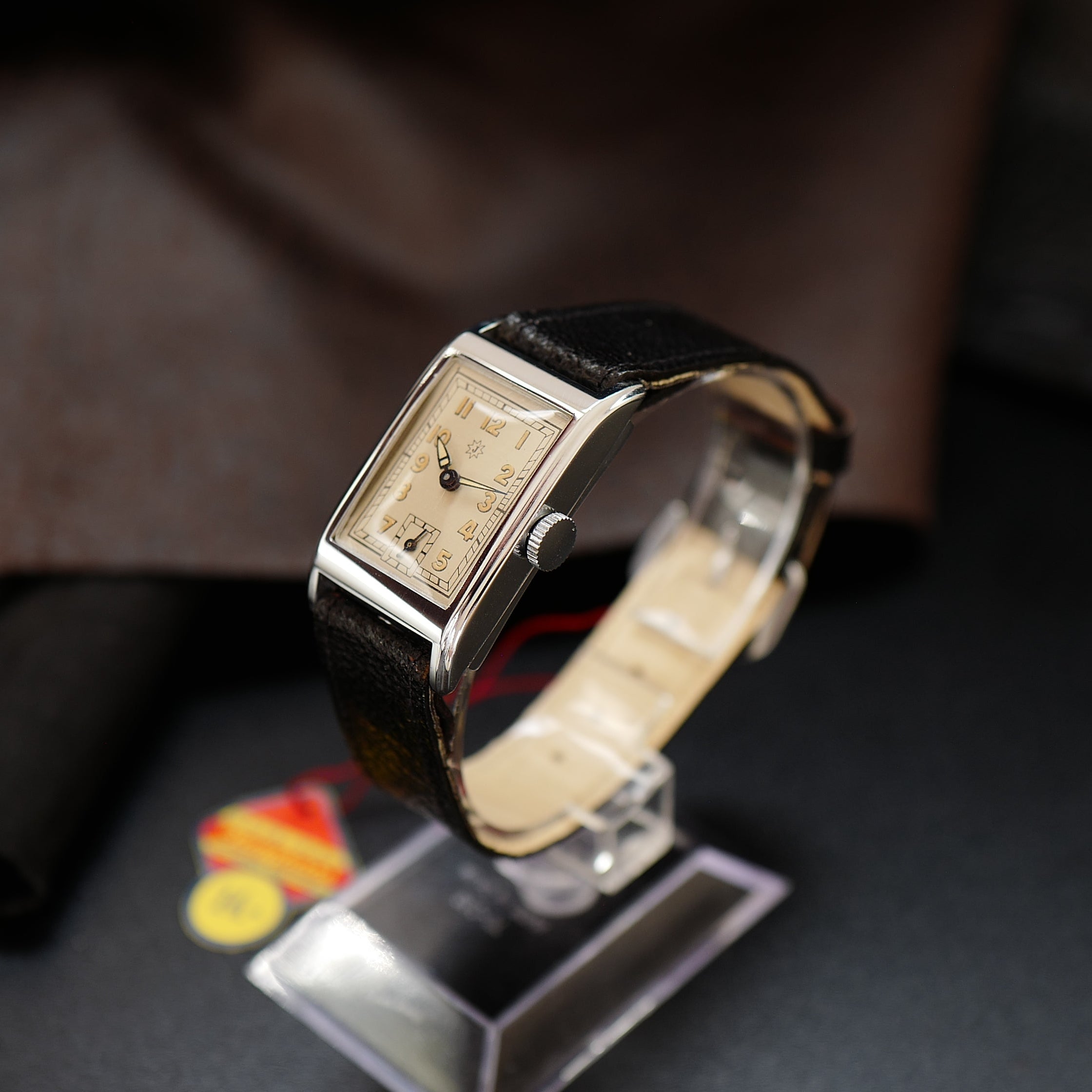 Junghans Tank Art Deco German Military WWII N.O.S