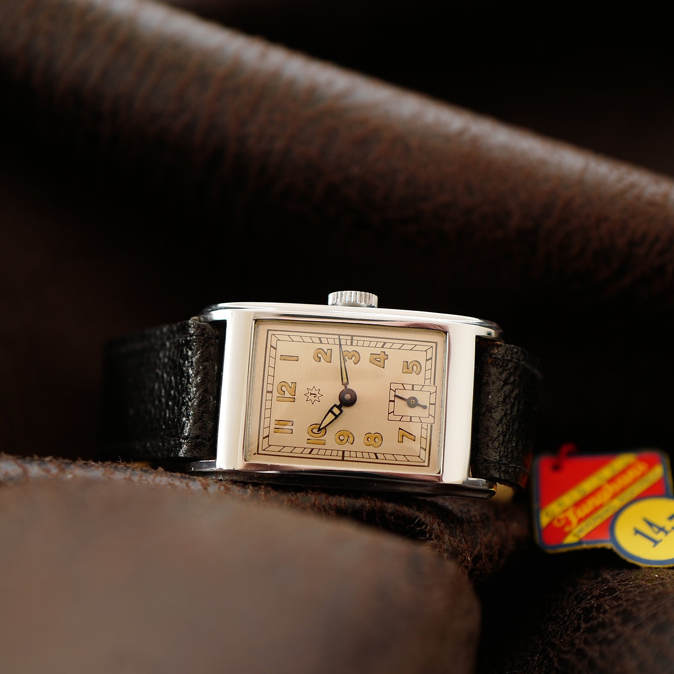 Junghans Tank Art Deco German Military WWII N.O.S