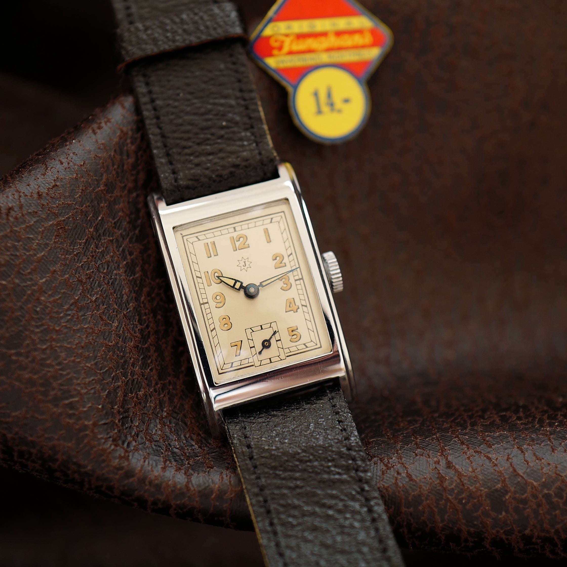 Junghans Tank Art Deco German Military WWII N.O.S