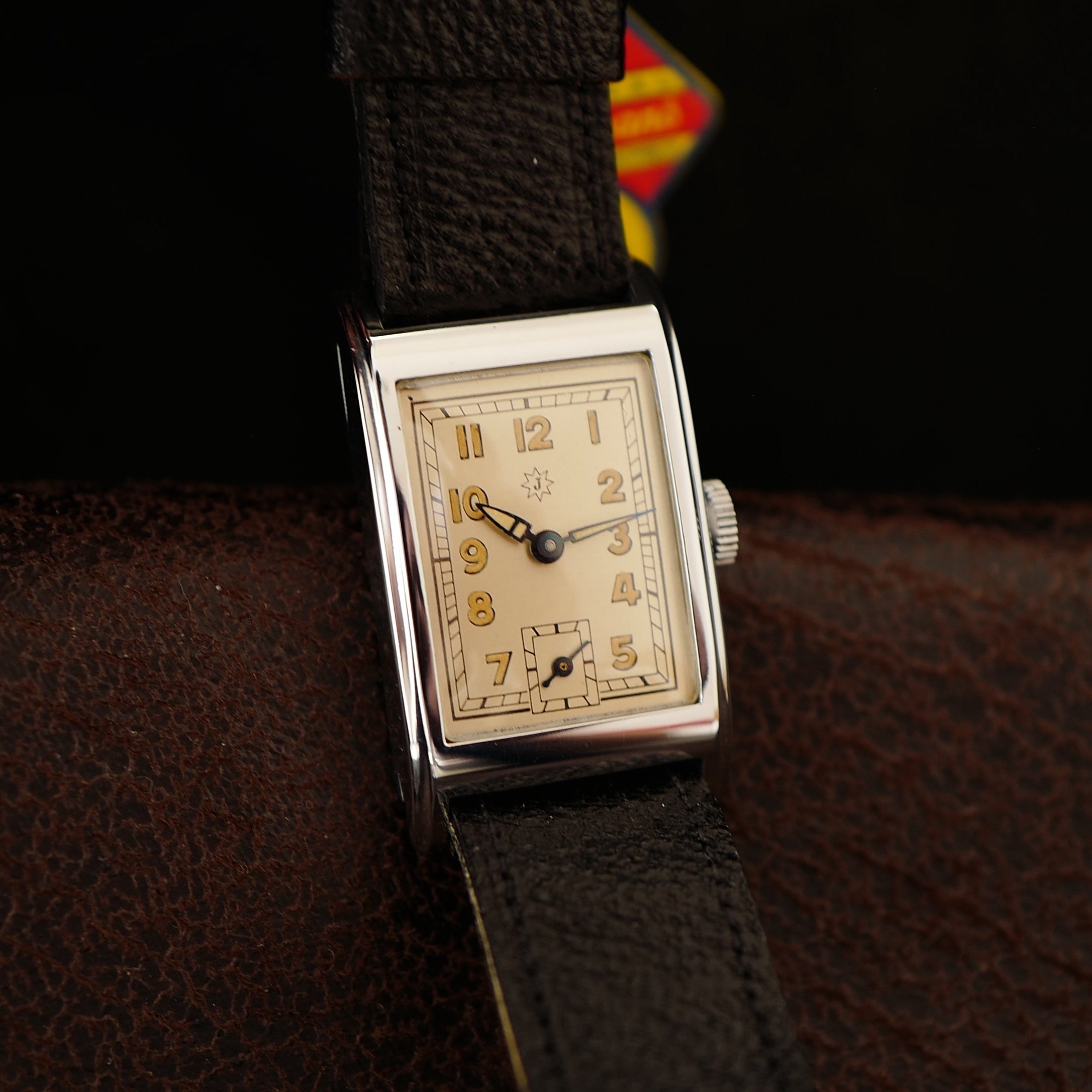 Junghans Tank Art Deco German Military WWII N.O.S