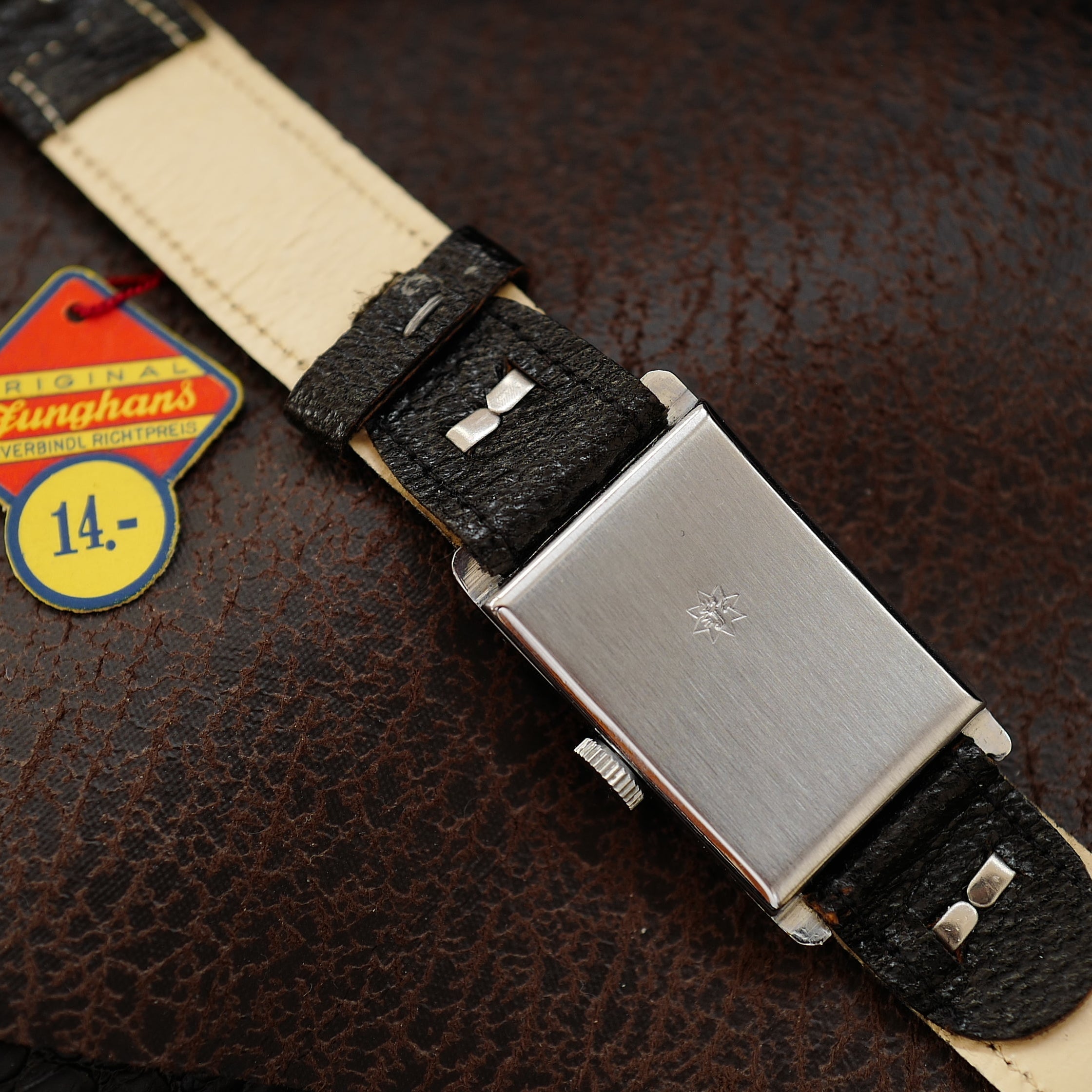 Junghans Tank Art Deco German Military WWII N.O.S