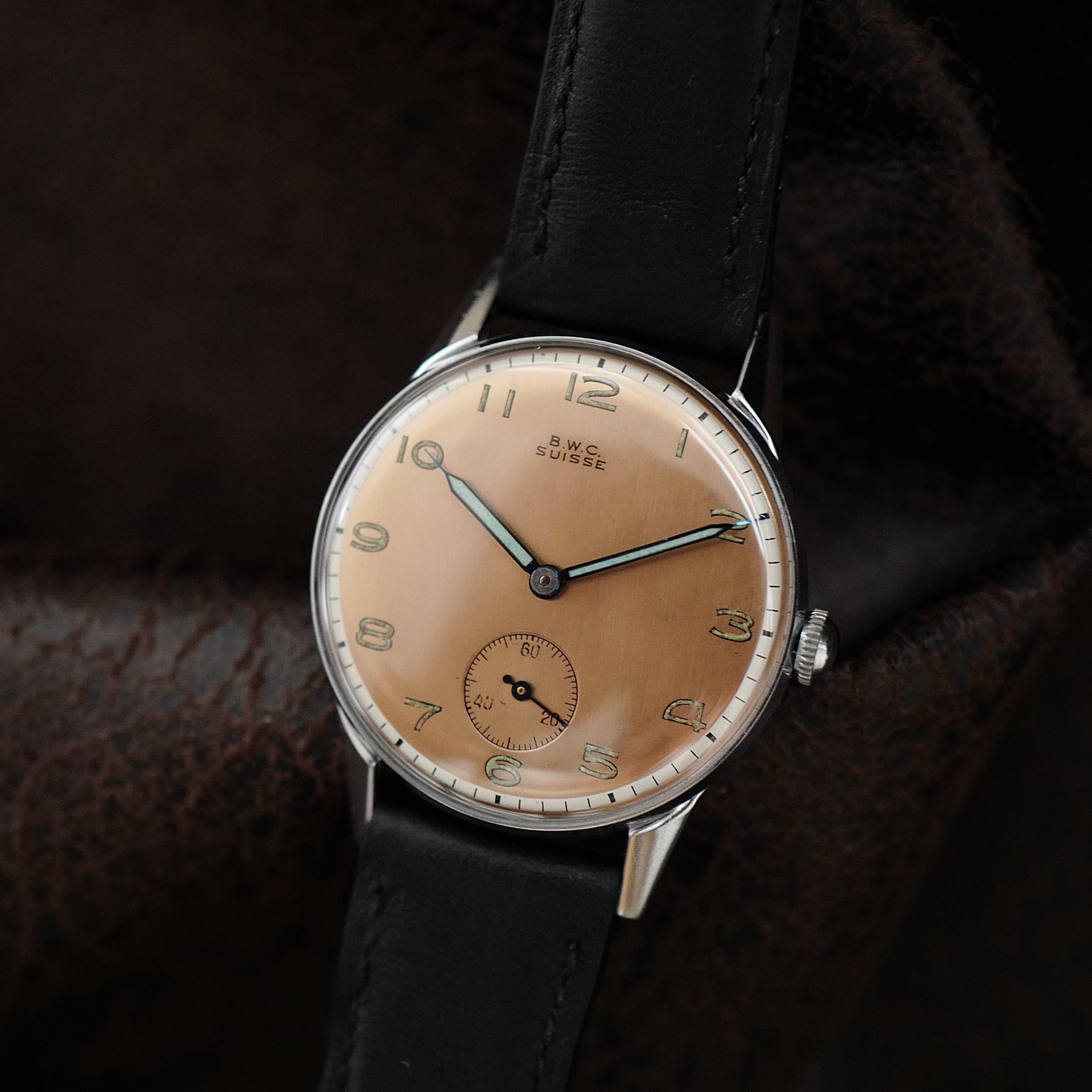 BWC - Buttes Watch Cie - Salmon Dial Two Tone 1950's