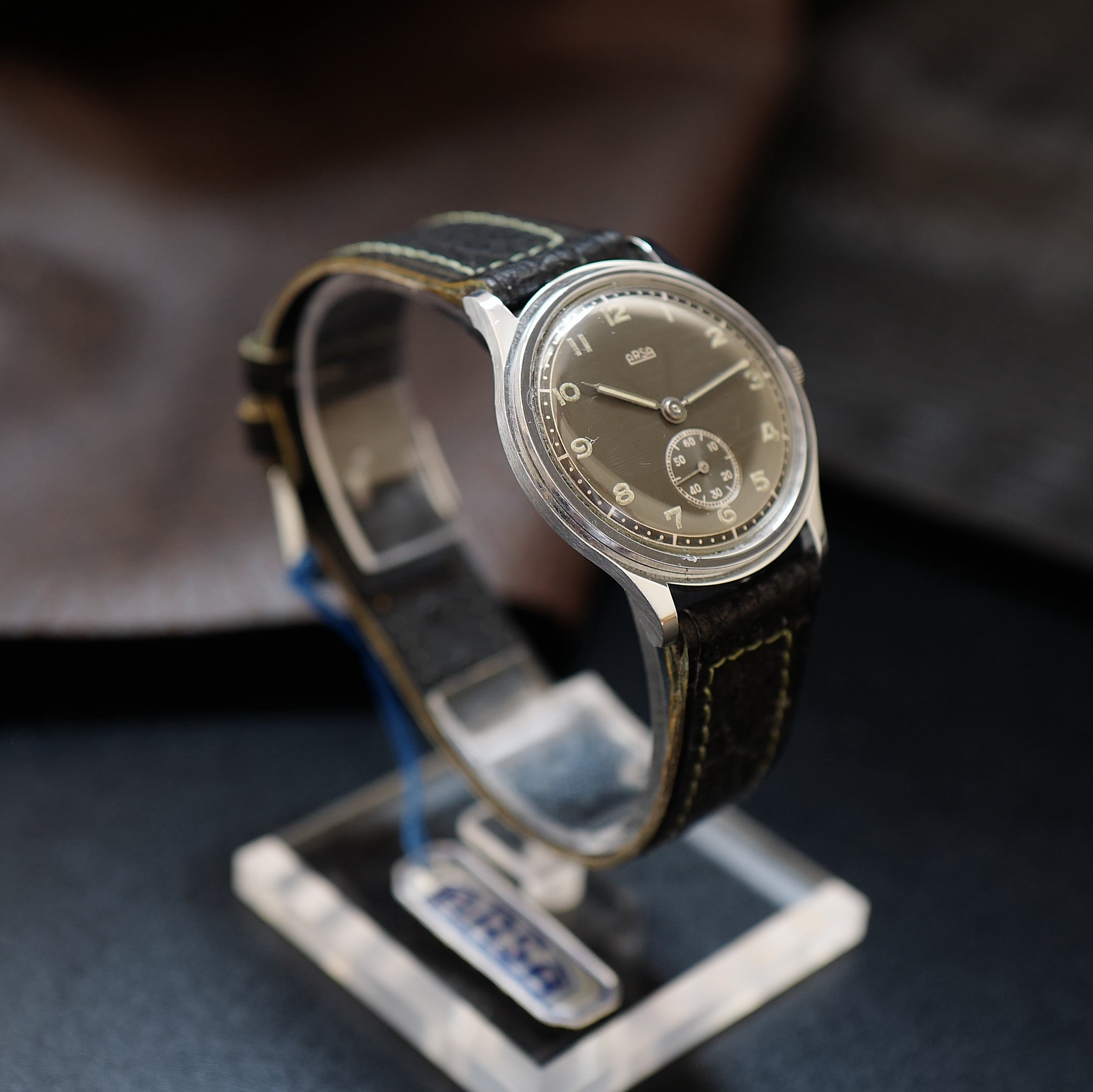 Arsa Type Calatrava Grey Dial Two Tone - Military WWII N.O.S (Auguste Reymond)