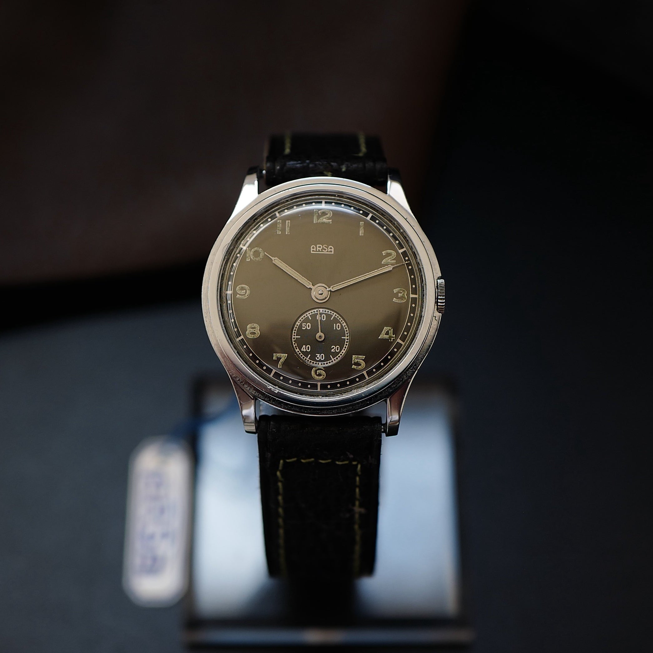 Arsa Type Calatrava Grey Dial Two Tone - Military WWII N.O.S (Auguste Reymond)