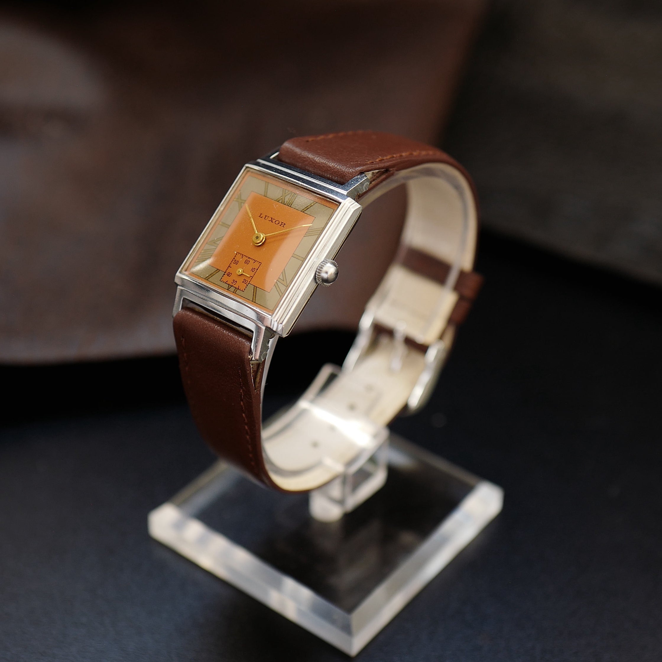 Luxor Type Tank Bauhaus Two Tone - Small Seconds 1950s