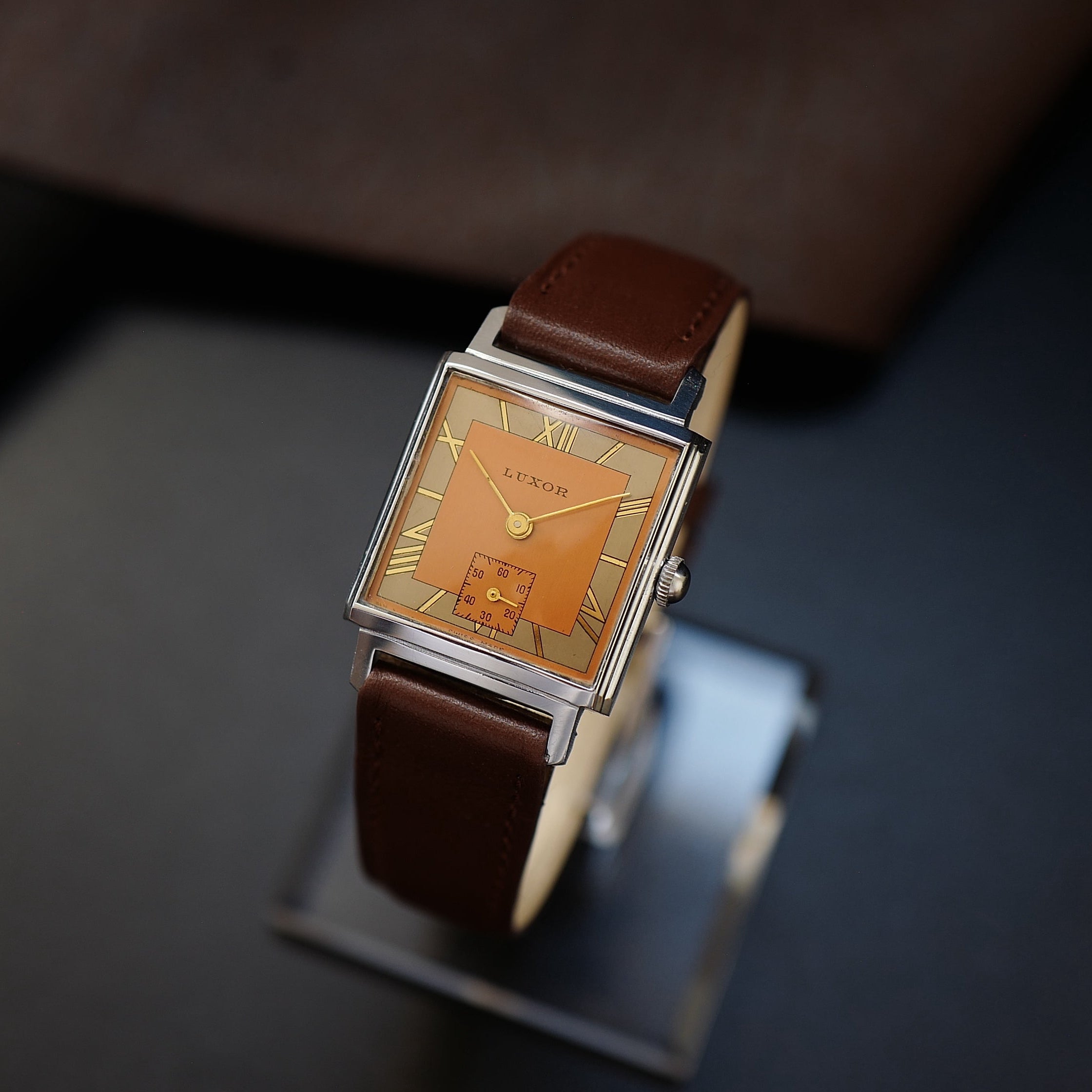 Luxor Type Tank Bauhaus Two Tone - Small Seconds 1950s
