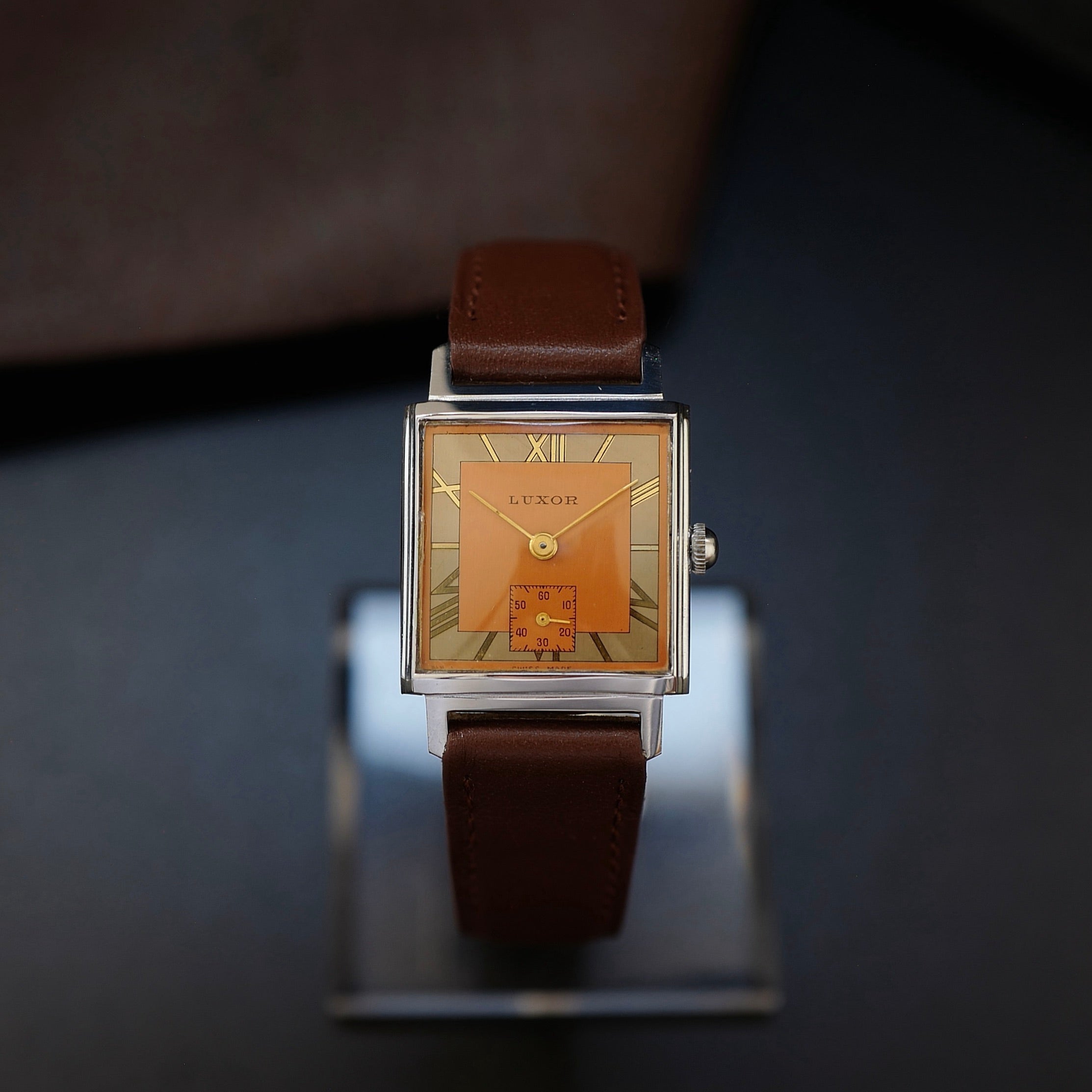 Luxor Tank Vintage Bauhaus Two-Tone | Montre Vintage de Collection