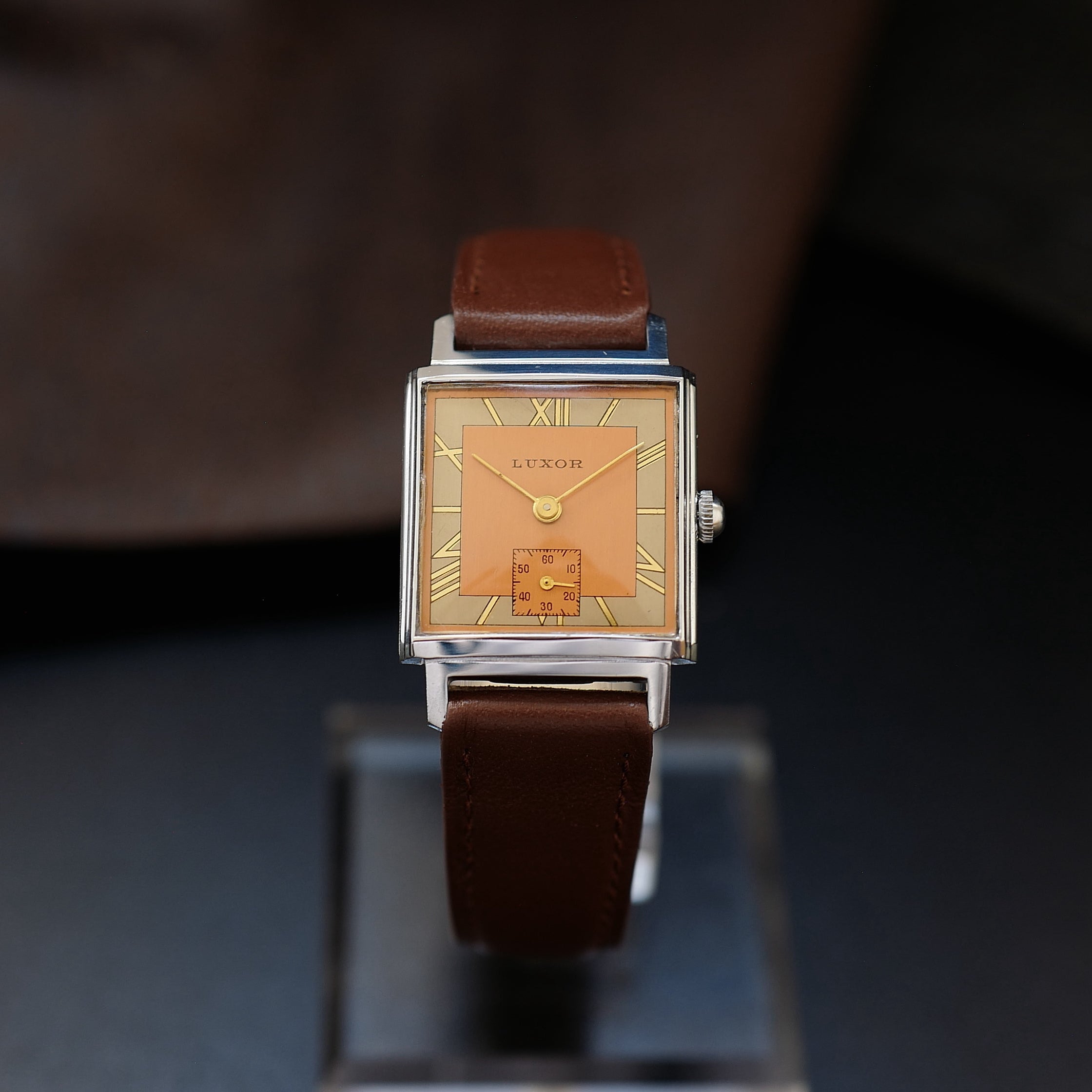 Luxor Type Tank Bauhaus Two Tone - Small Seconds 1950s