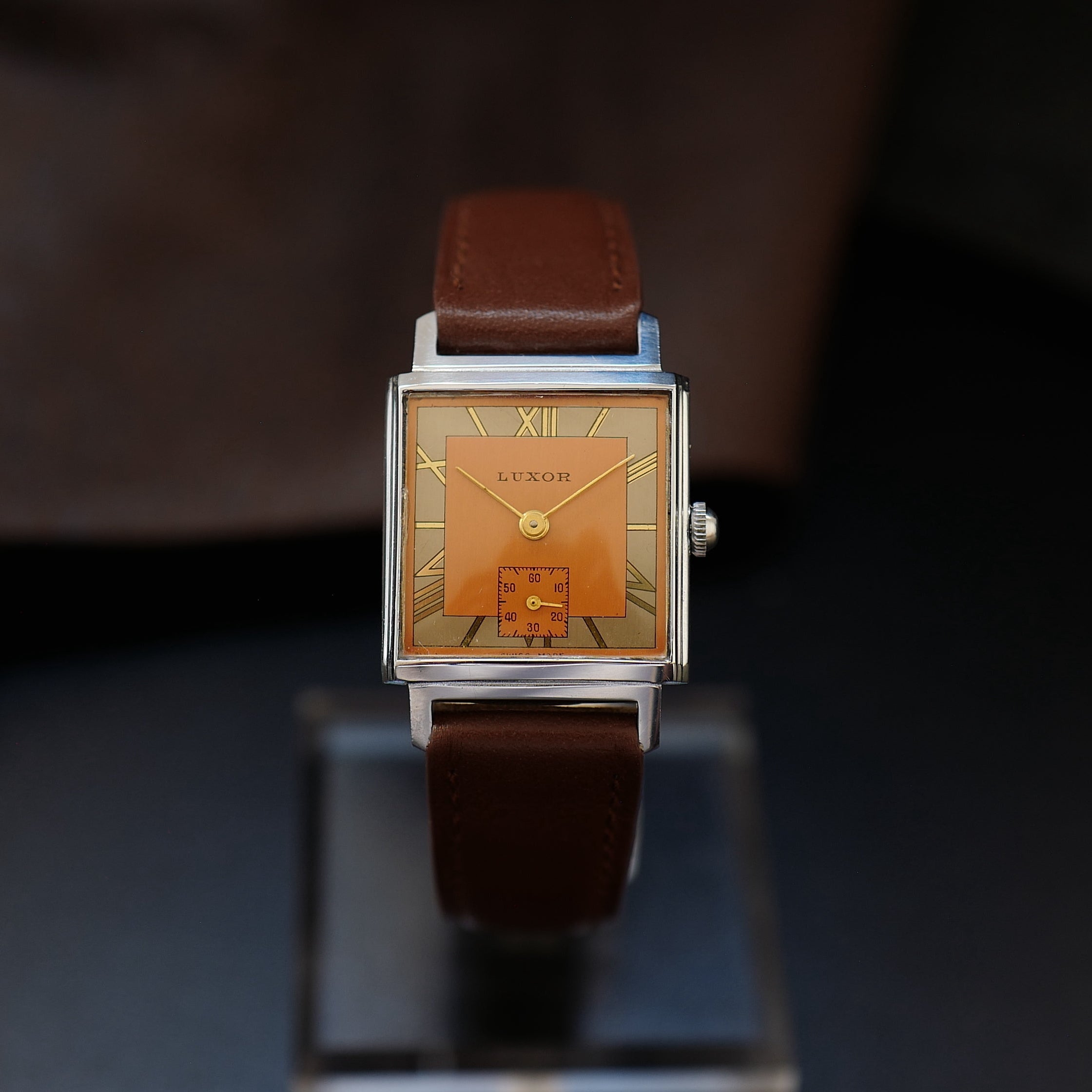 Luxor Type Tank Bauhaus Two Tone - Small Second 1950’s