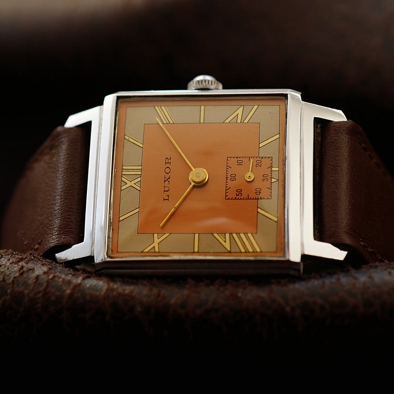 Luxor Type Tank Bauhaus Two Tone - Small Seconds 1950s