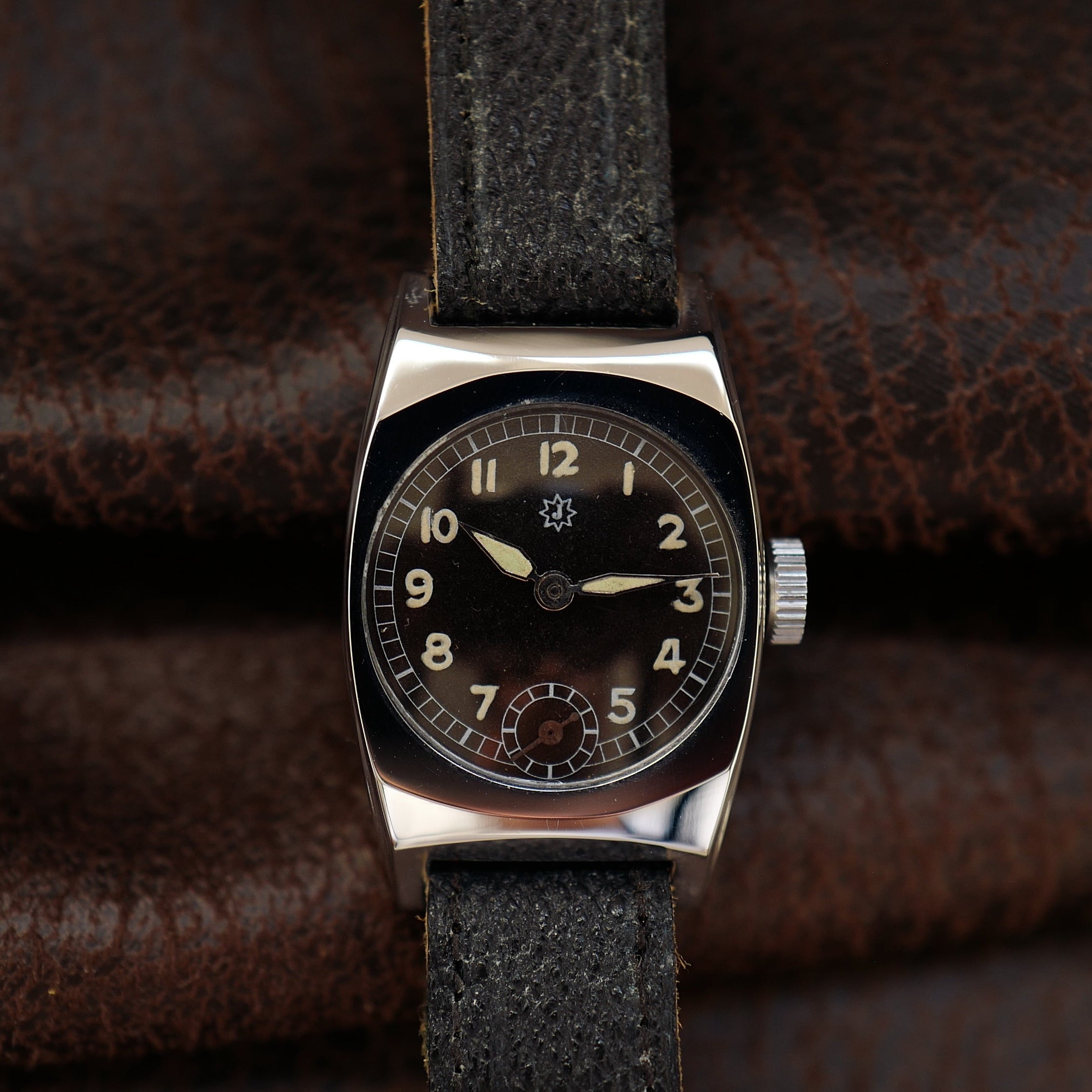 Junghans Tank Type - Art Deco Tonneau German Military WWII