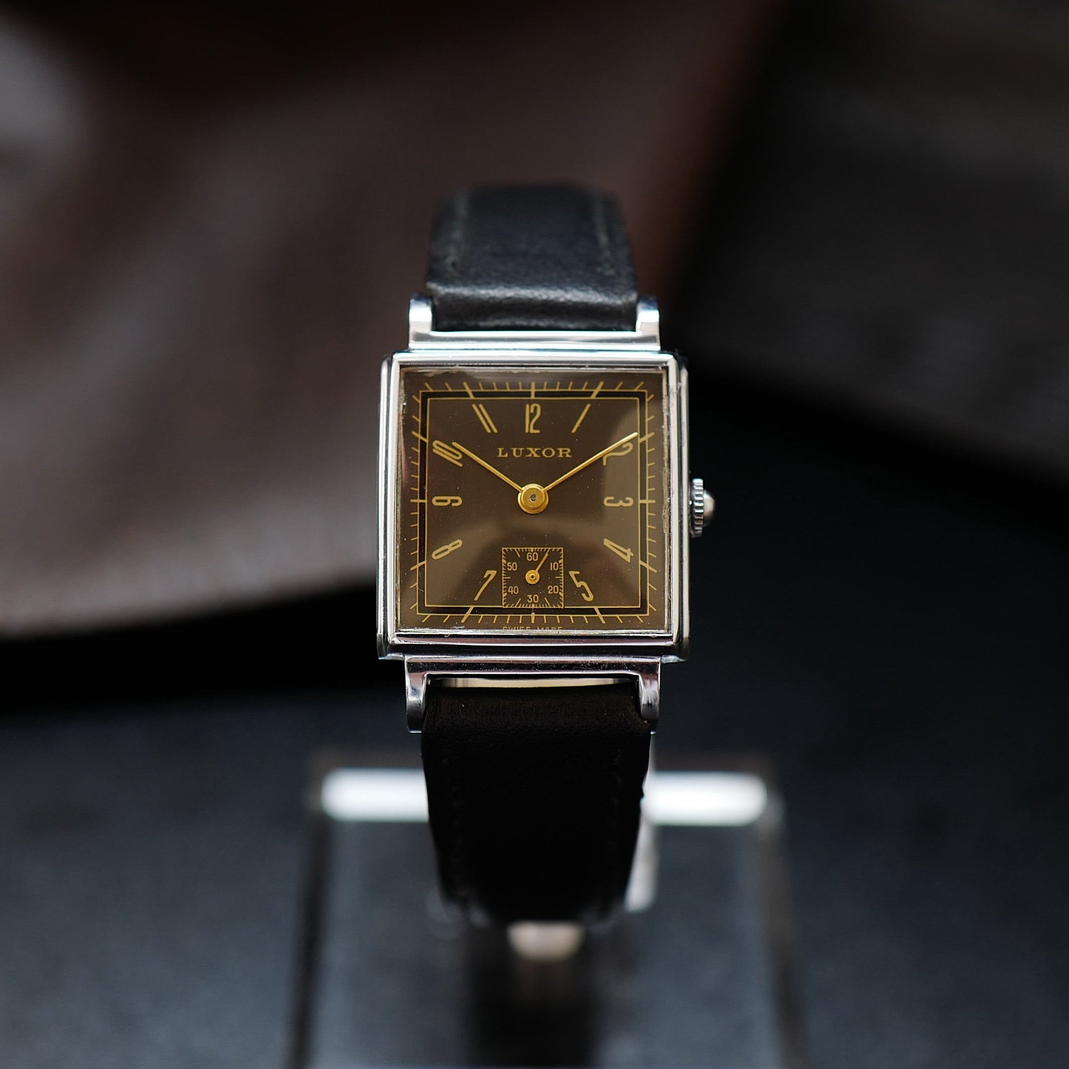 Luxor Type Tank Bauhaus Grey Dial - Small Second 1950s