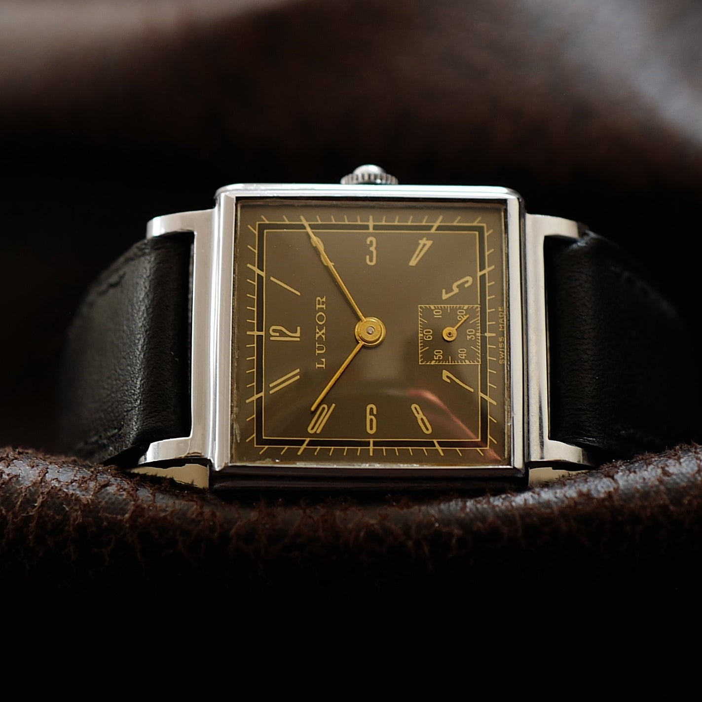 Luxor Type Tank Bauhaus Grey Dial - Small Second 1950s