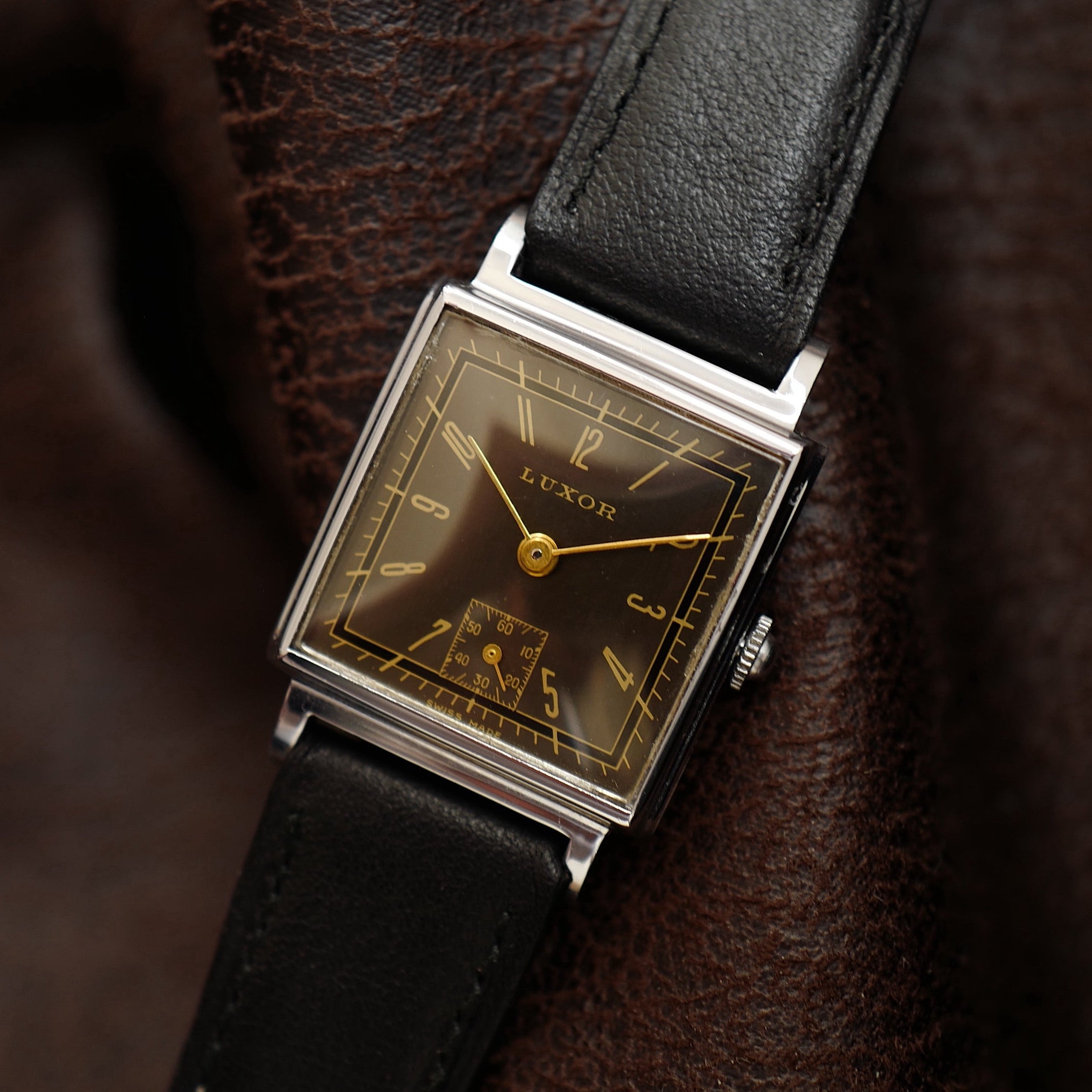 Luxor Type Tank Bauhaus Grey Dial - Small Second 1950s