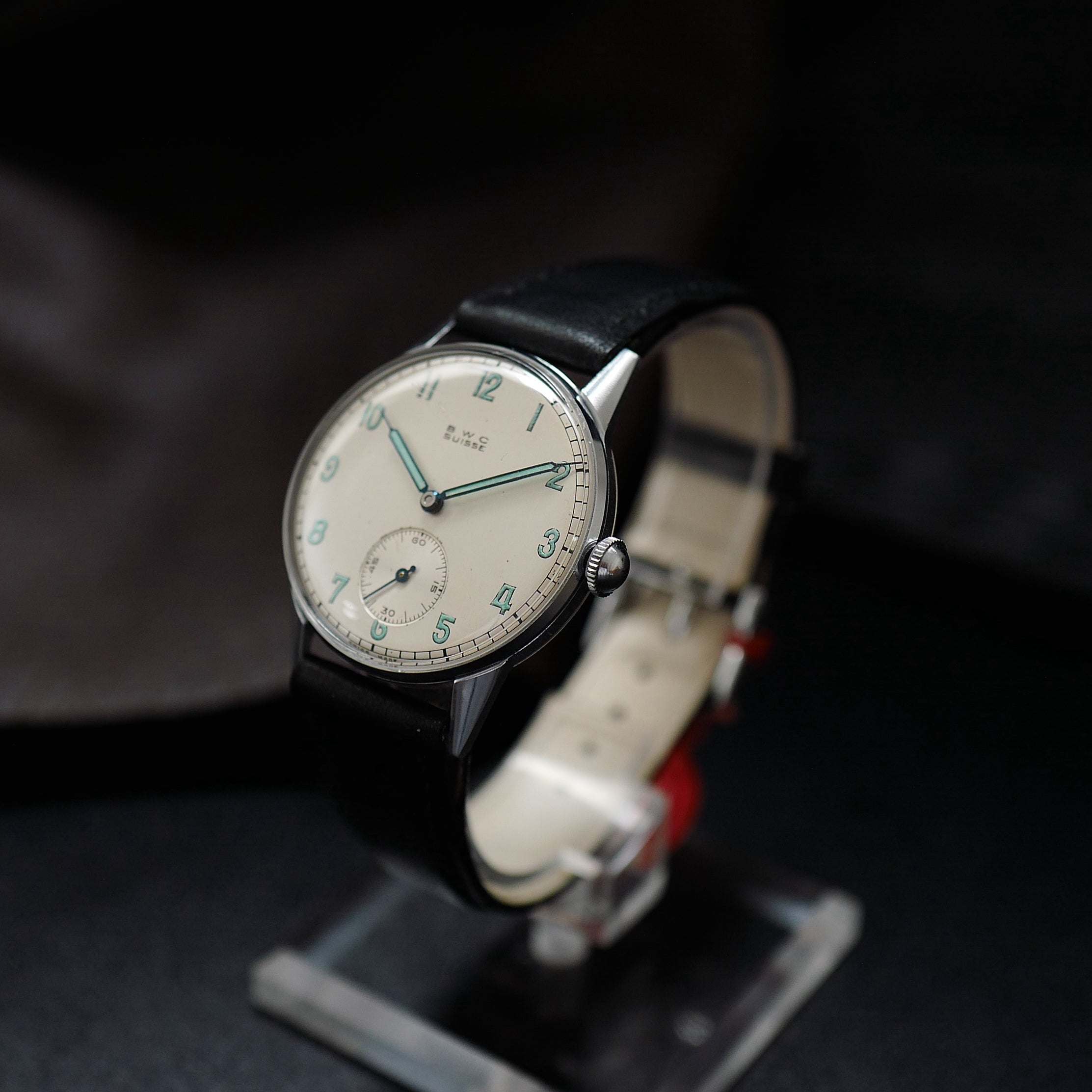 B.W.C Type Calatrava - Buttes Watch Cie - Silver Dial 1930’s  N.O.S