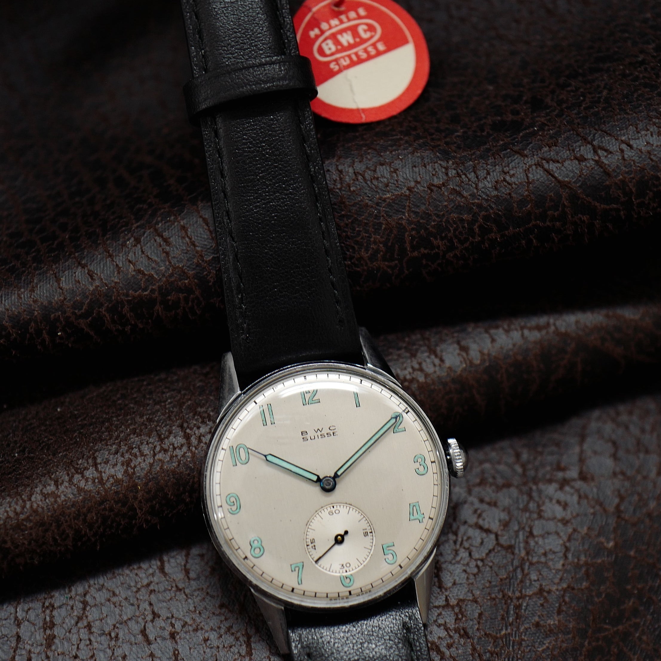 B.W.C Type Calatrava - Buttes Watch Cie - Silver Dial 1930’s  N.O.S