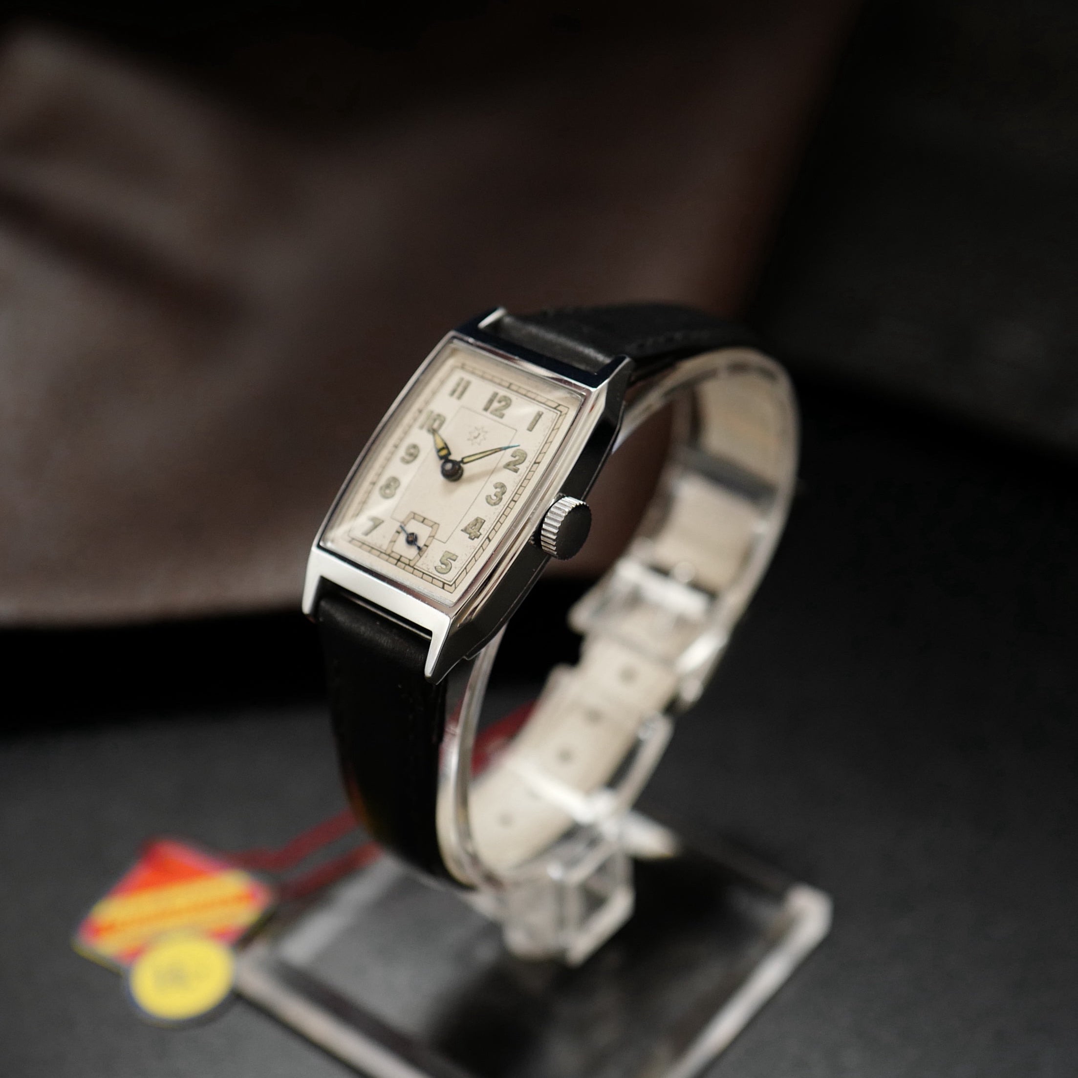 Junghans Tank Tonneau Type - Art Deco German Military WWII N.O.S