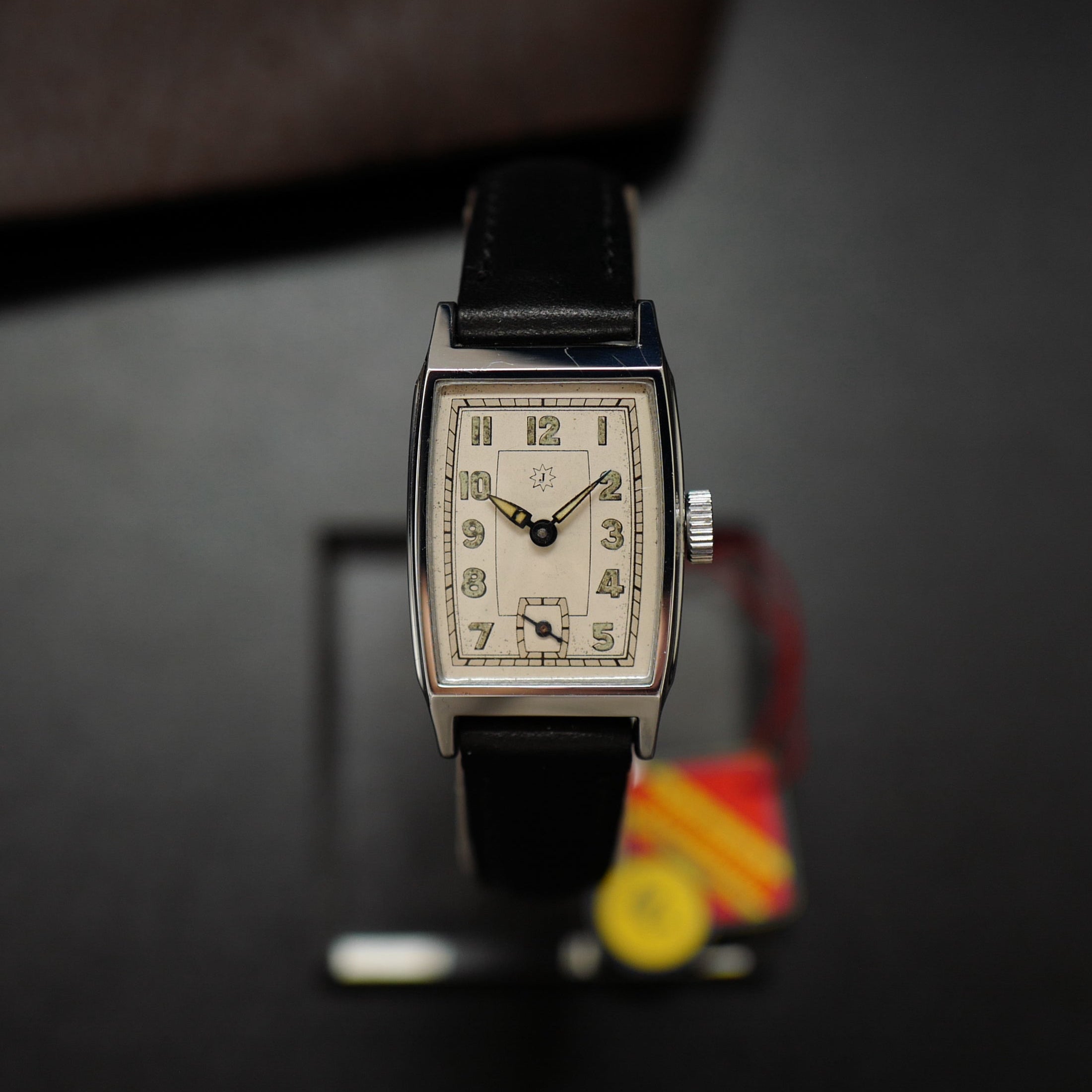 Junghans Tank Tonneau Type - Art Deco German Military WWII N.O.S